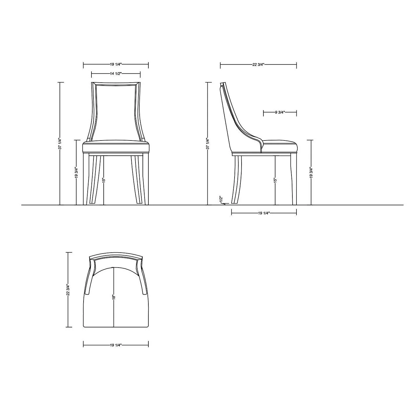 Manhattan Comfort Grand Faux Leather Dining Chair in Tan with Beech Wood Frame - Image 4