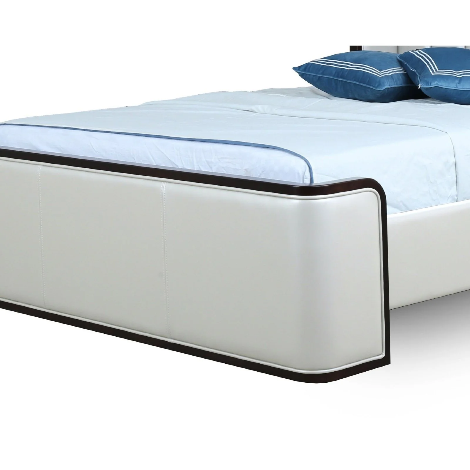 Manhattan Comfort Kingdom Cream Queen Bed - Image 5