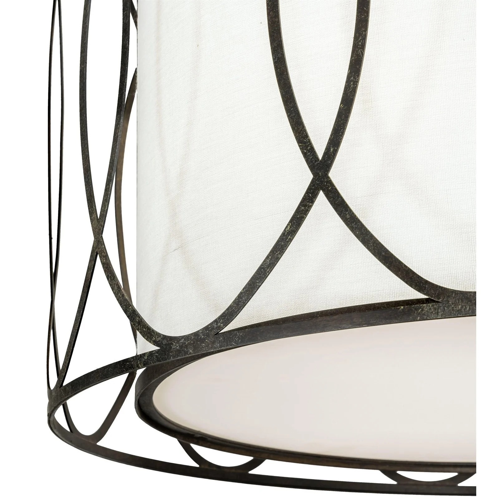 Meyda 28" Wide Cilindro Hoops Pendant - Image 7