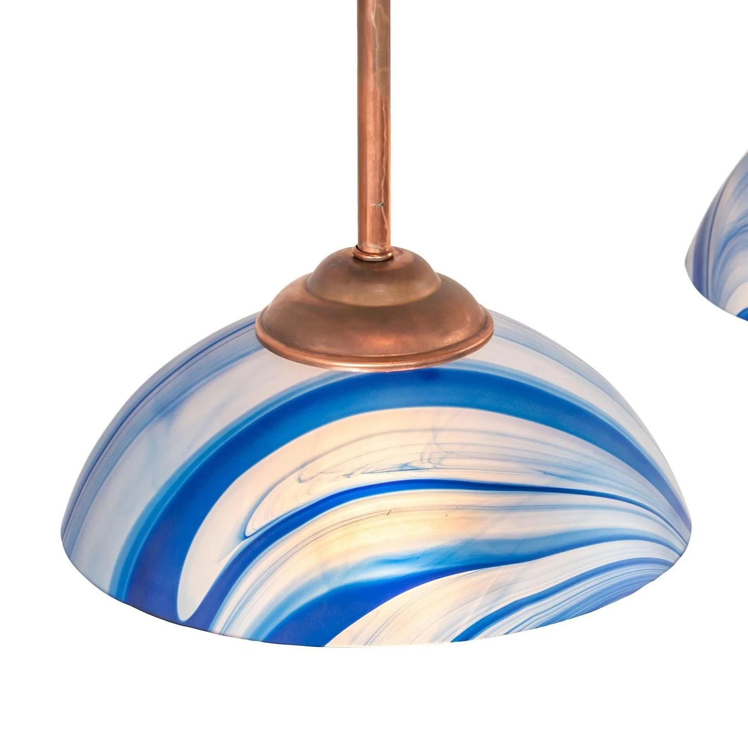 Meyda 39" Long Curacao Swirl 3 LT Island Pendant - Image 3