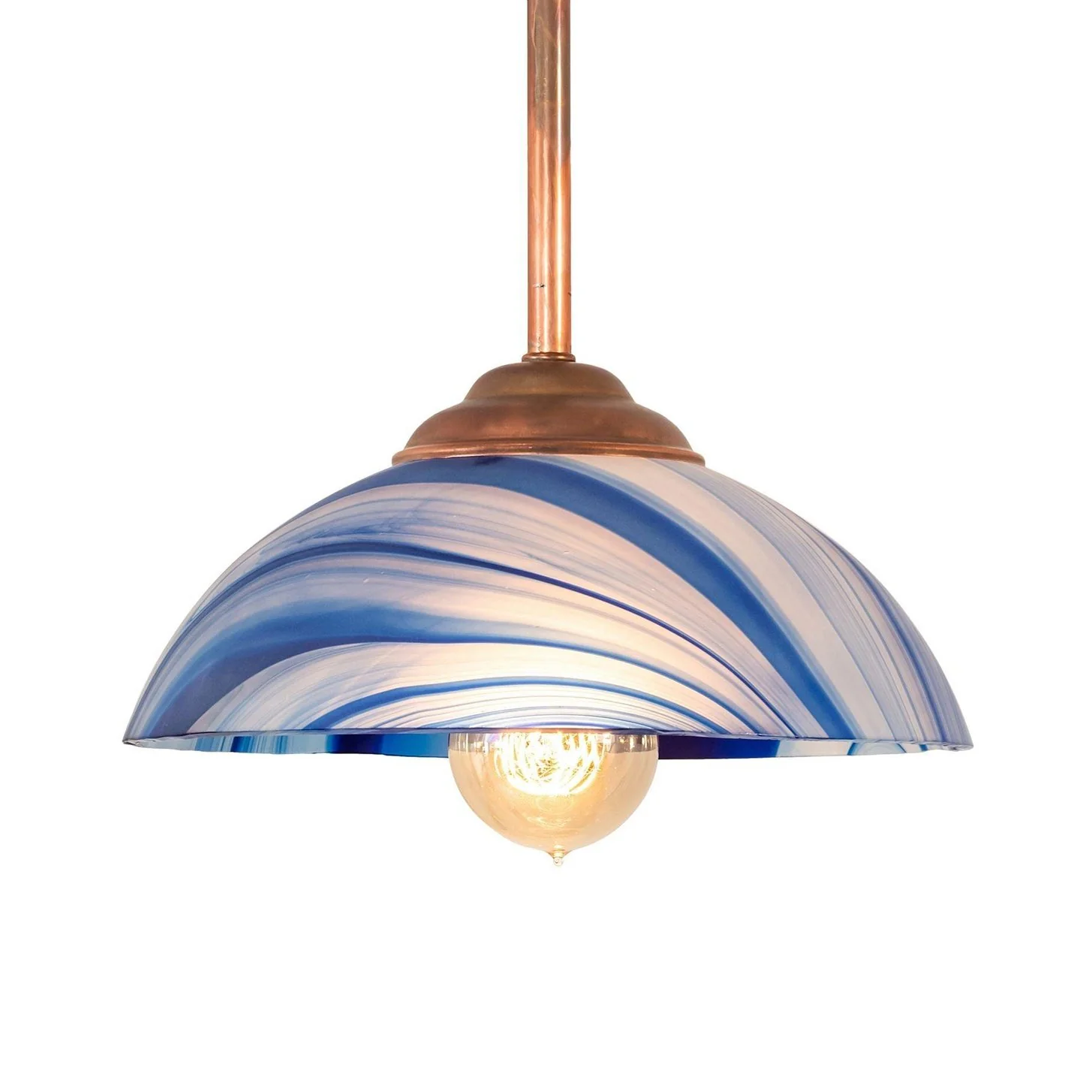 Meyda 39" Long Curacao Swirl 3 LT Island Pendant - Image 4