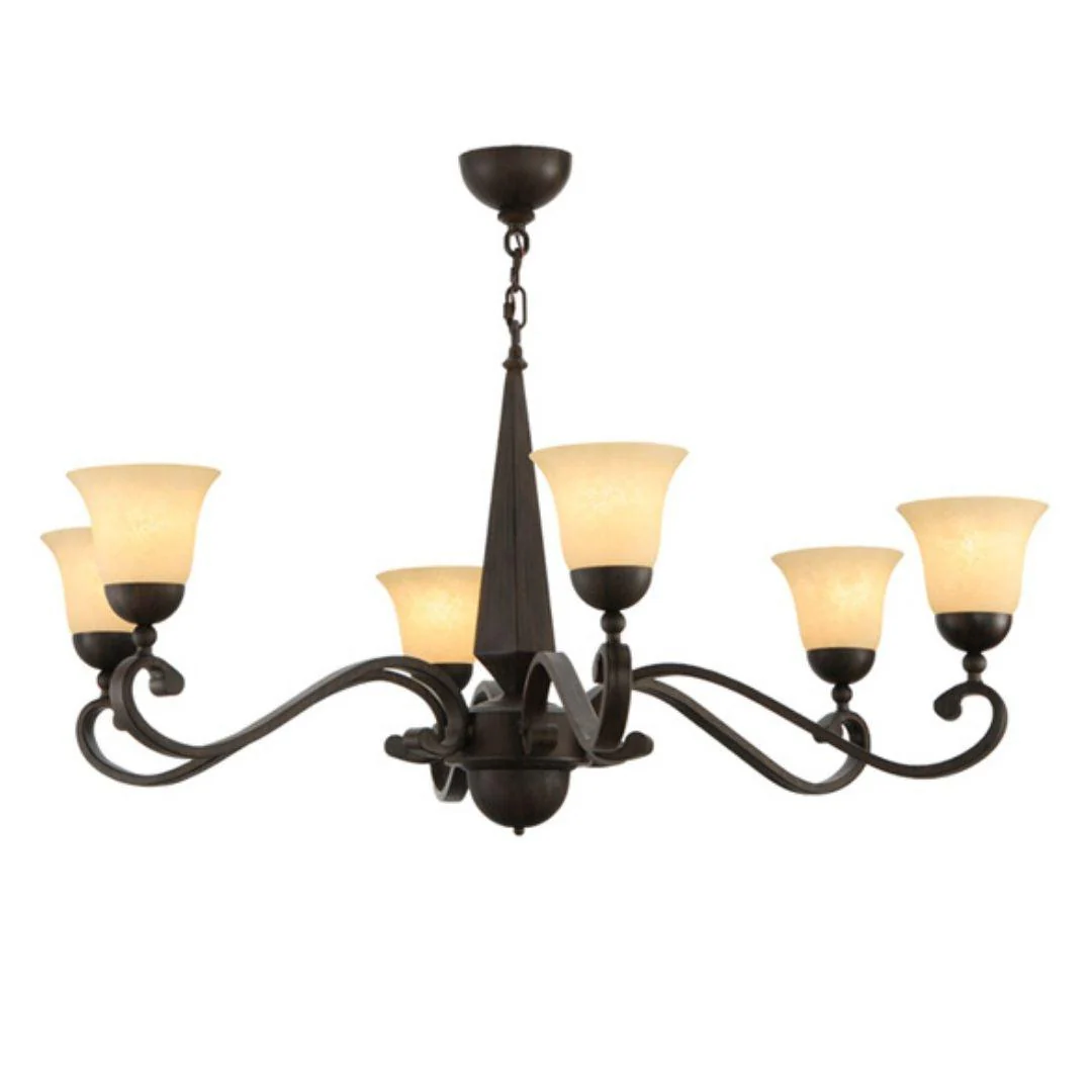 Meyda 44" Wide Muirfield 6 Light Chandelier - Image 6