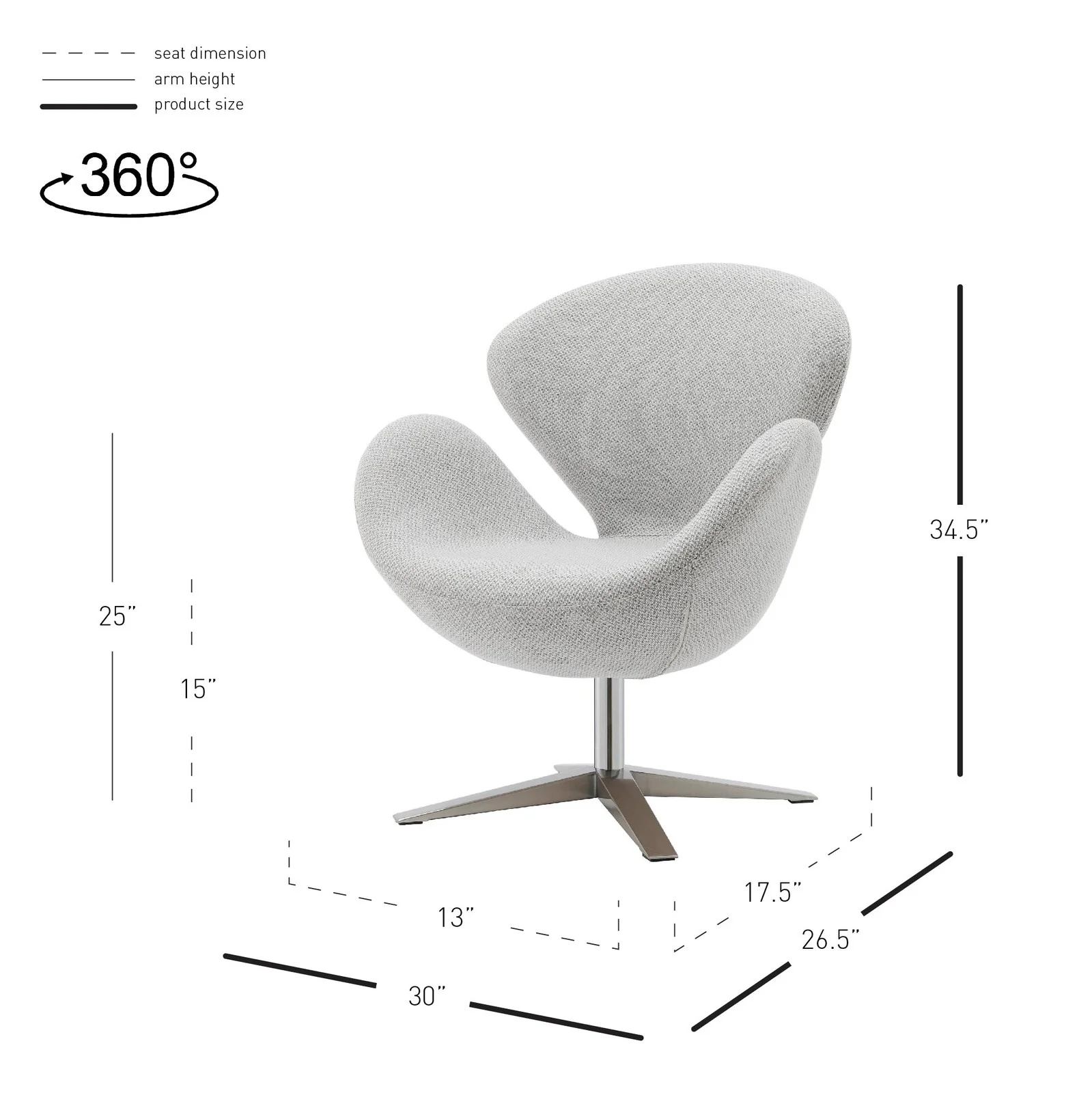 New Pacific Direct Beckett Fabric Swicel Chair 6300064-410 - Image 11