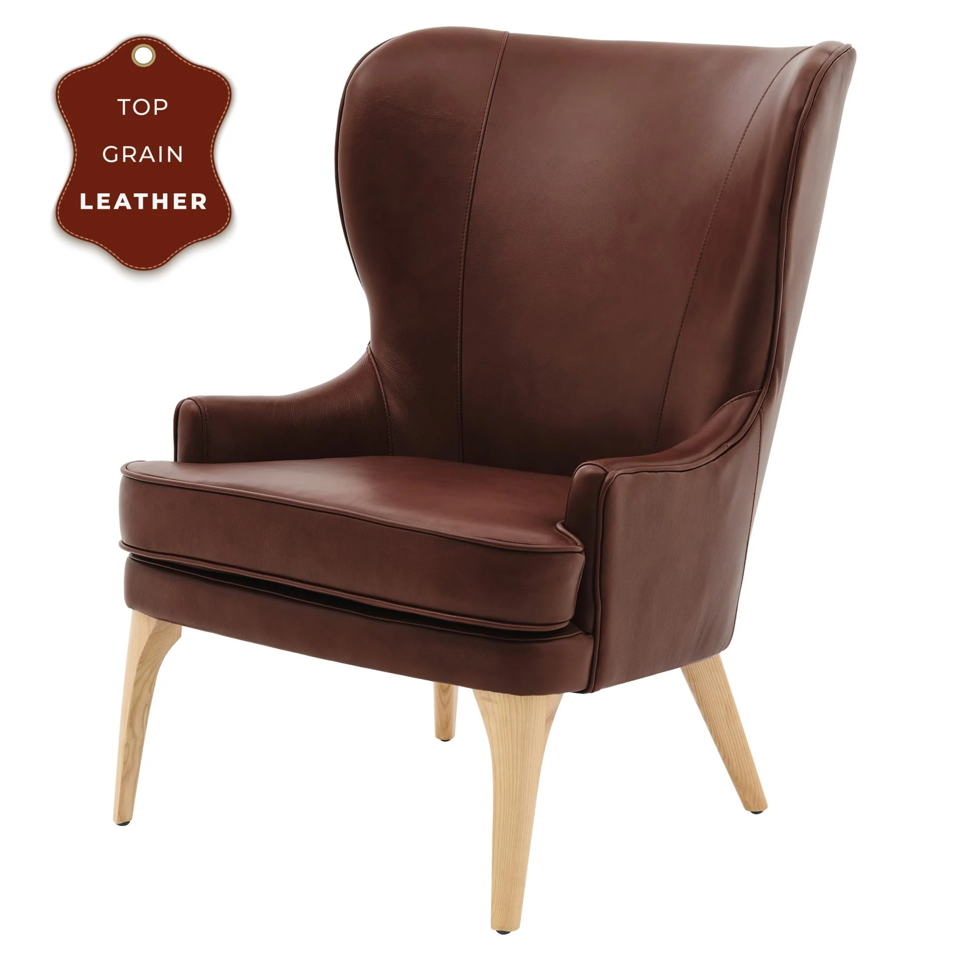New Pacific Direct Bjorn Top Grain Leather Accent Chair 1900155-426 - Image 8