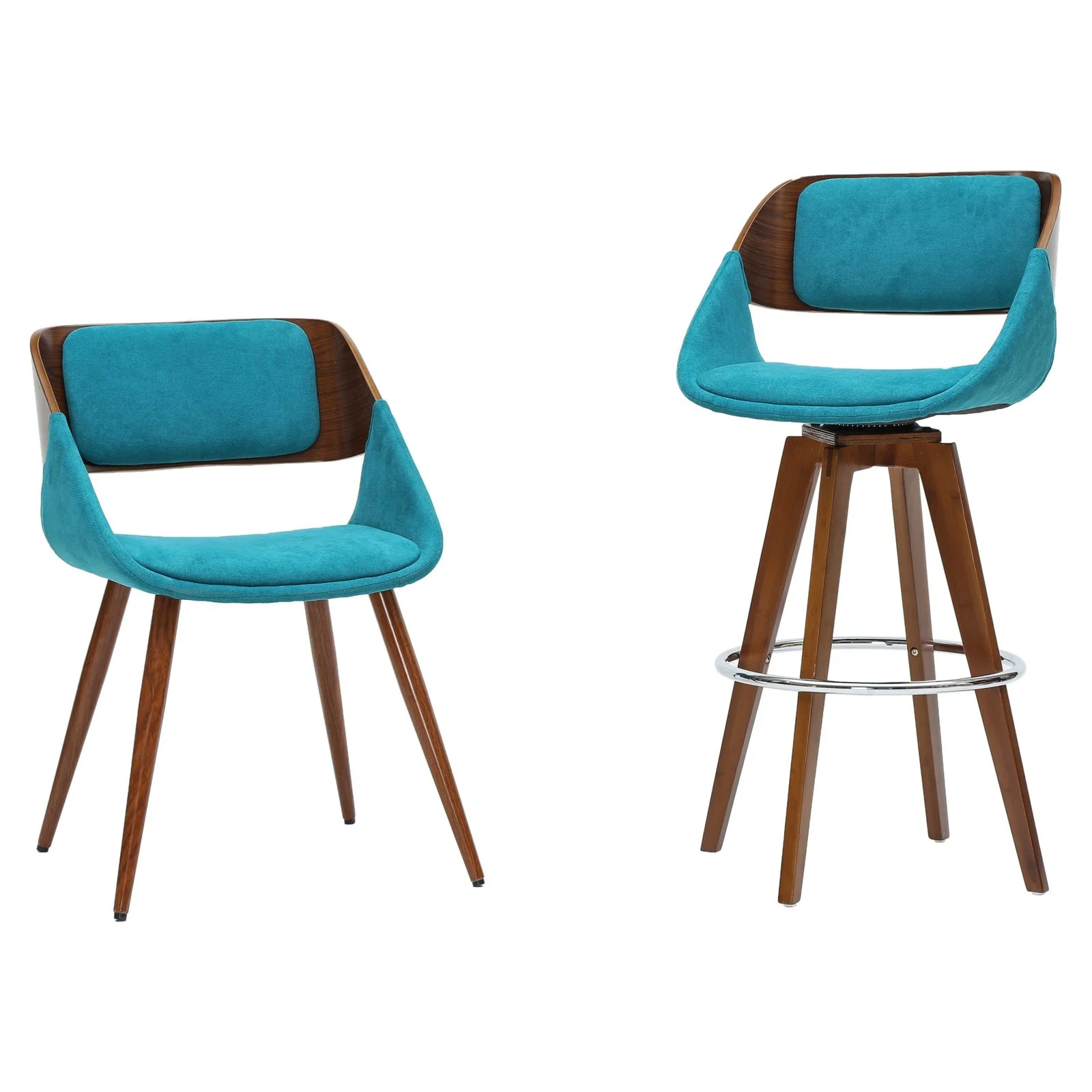 New Pacific Direct Cyprus Swivel Fabric Bar Stool 1160004-291W - Image 3