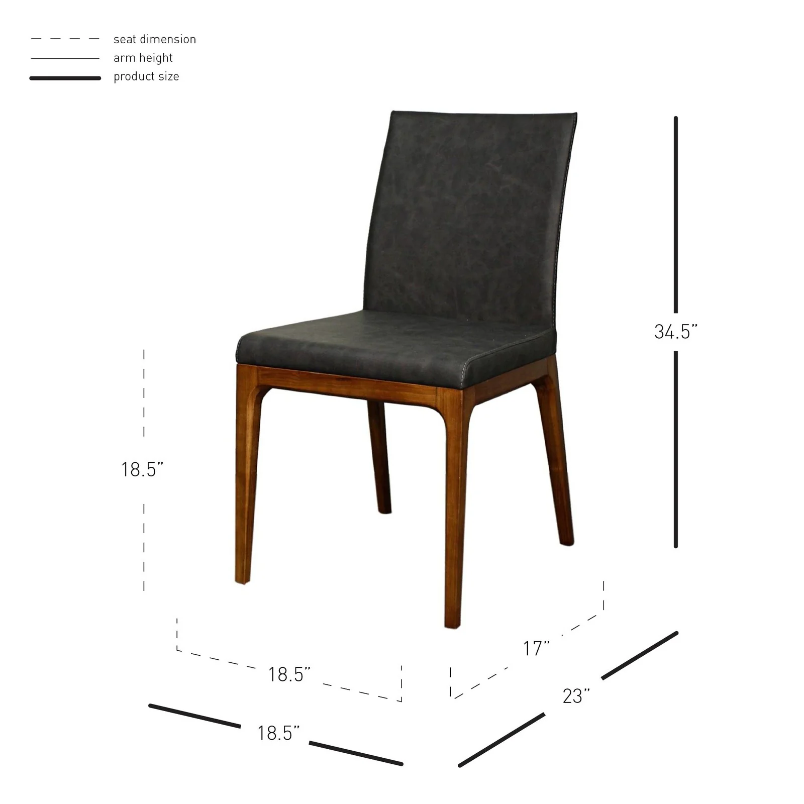 New Pacific Direct Devon PU Leather Chair, (Set of 2) 448237P-758-W - Image 4