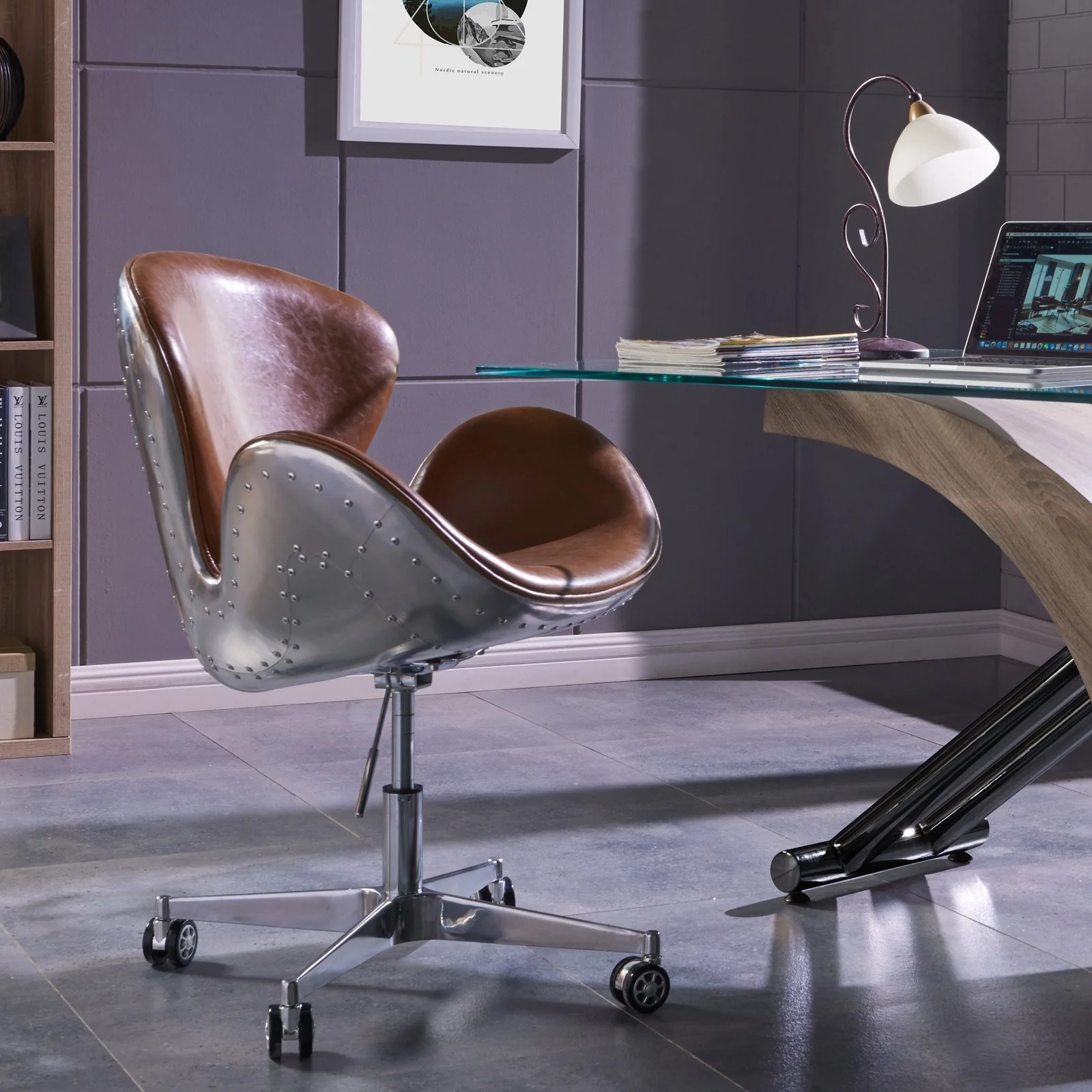 New Pacific Direct Duval Swivel Office Chair 633035P-D1-AL - Image 2