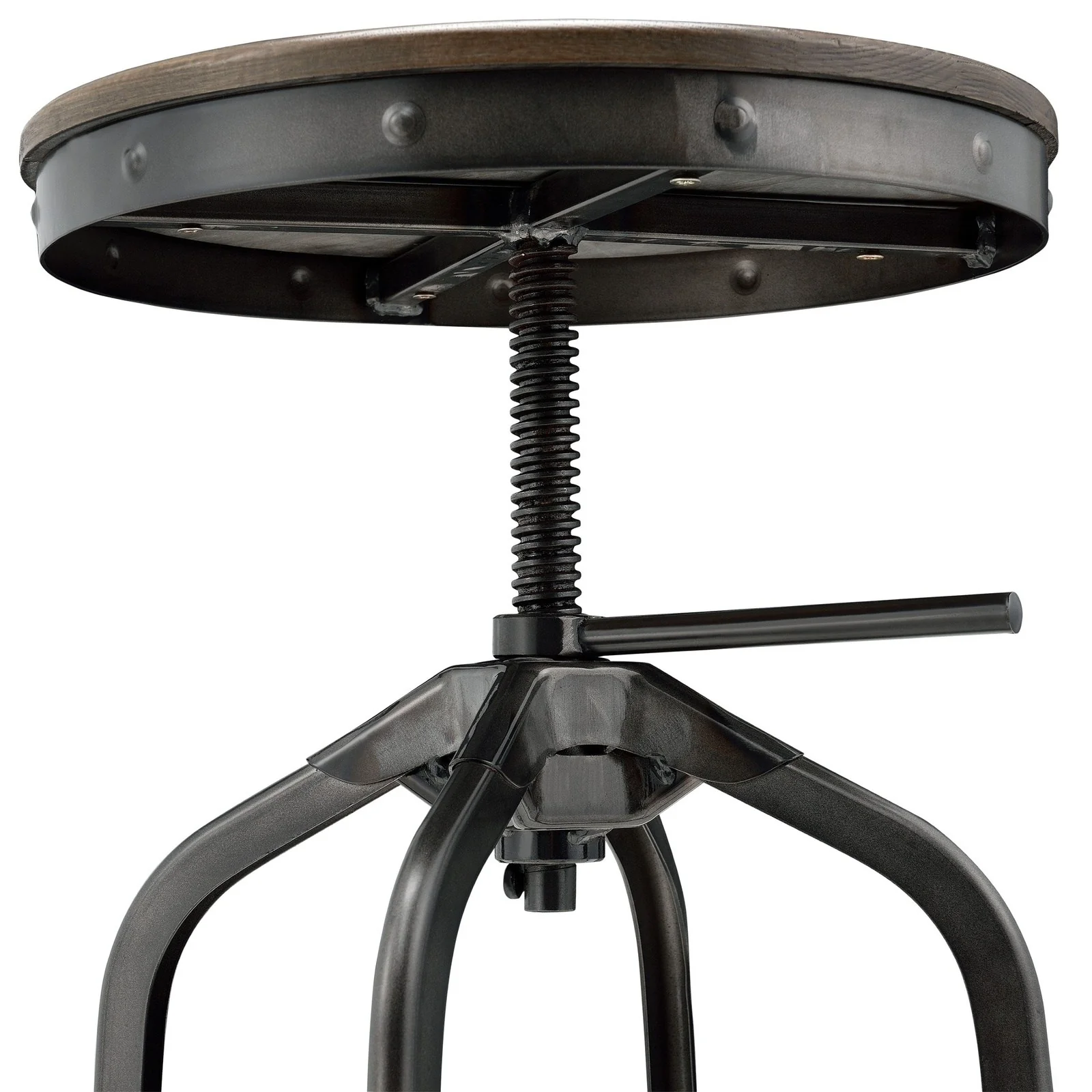 New Pacific Direct Industrial Swivel Vintage Bar Stool 9300040 - Image 4