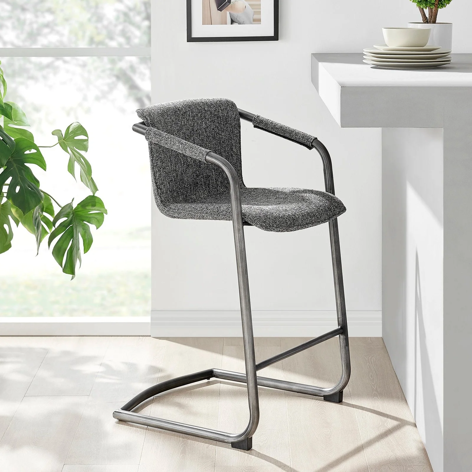 New Pacific Direct Indy Fabric Counter Stool, (Set of 2) 1060030-219