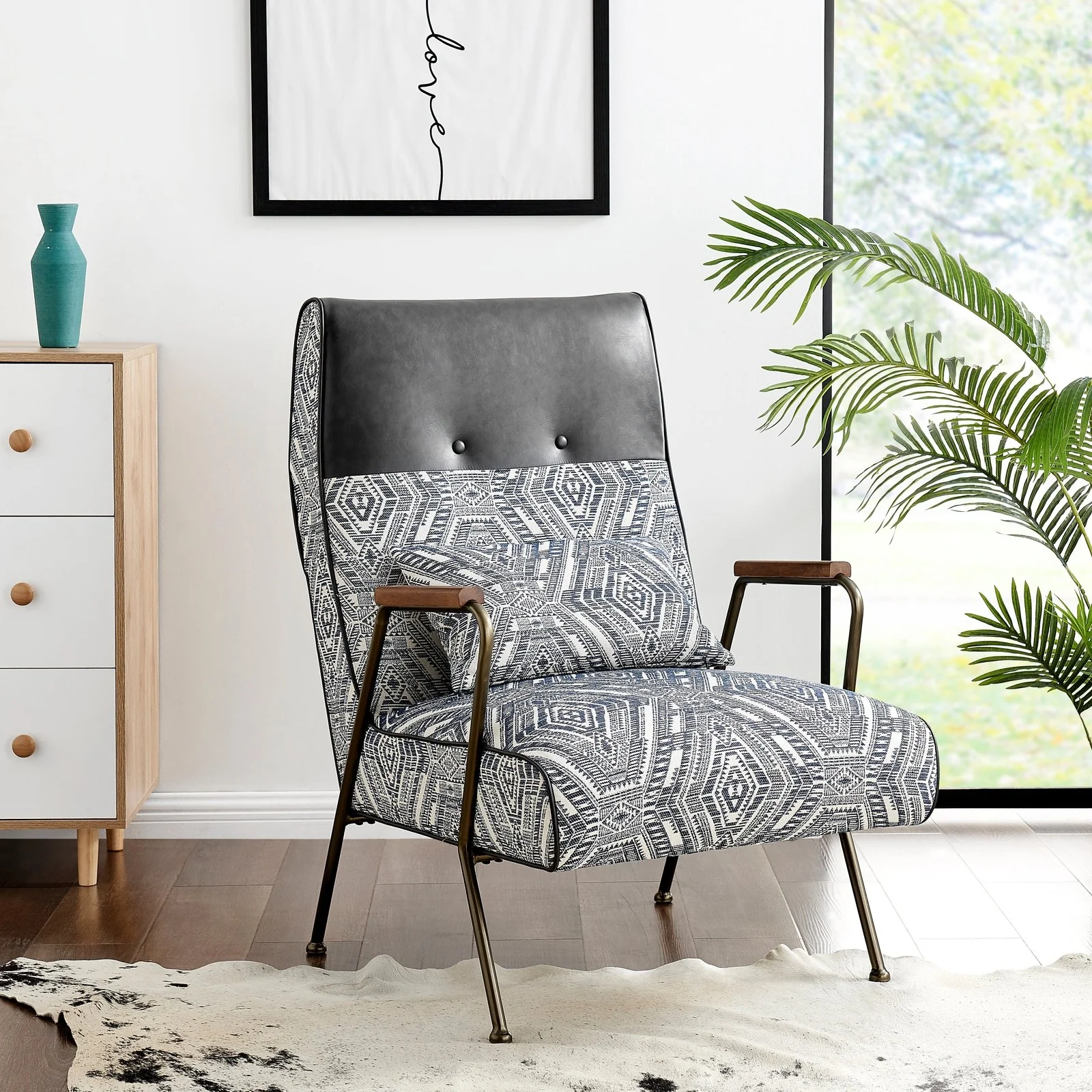 New Pacific Direct Kahlo Fabric Accent Chair 9900035-38MN