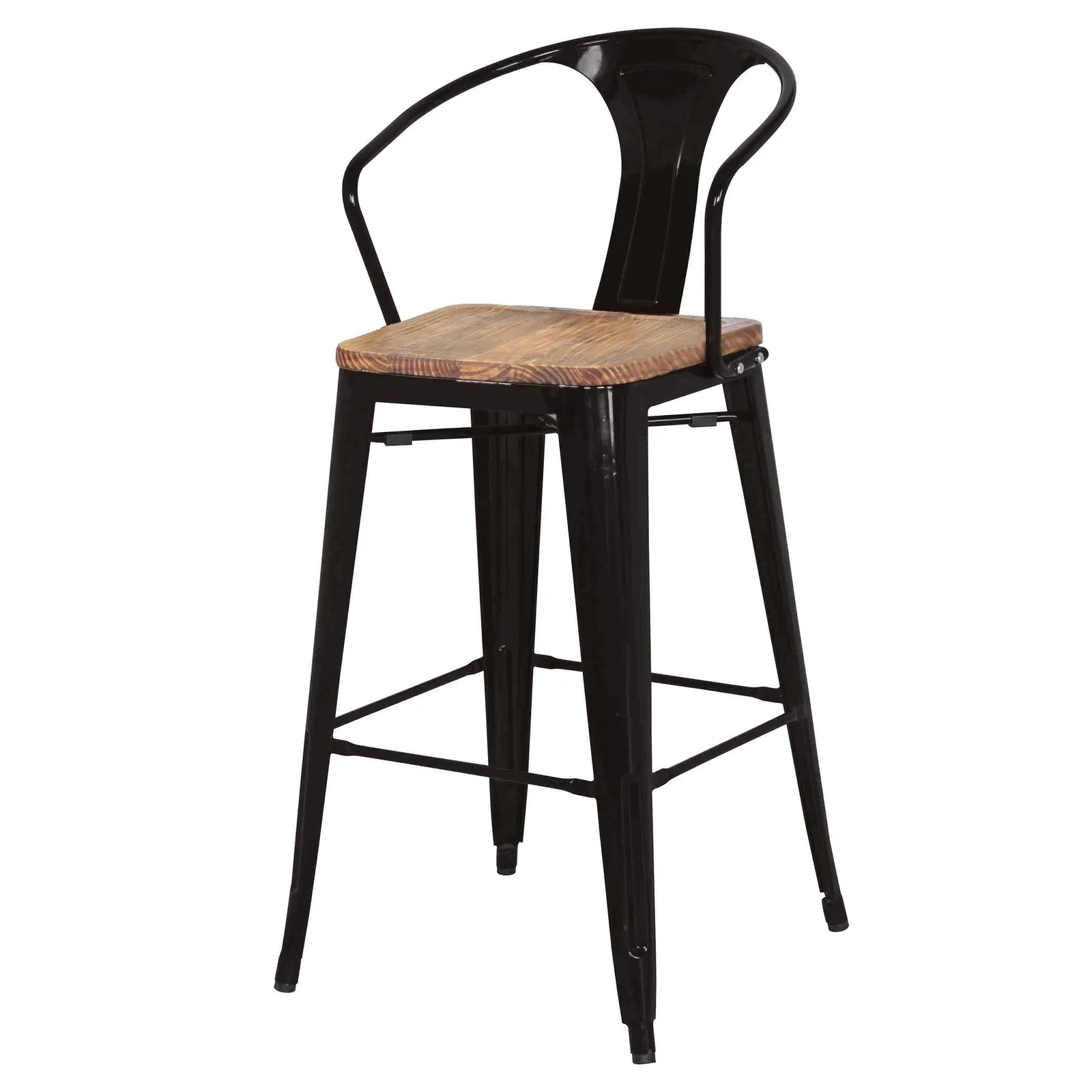 New Pacific Direct Metropolis Metal Bar Stool, (Set of 4) 938544-B - Image 2