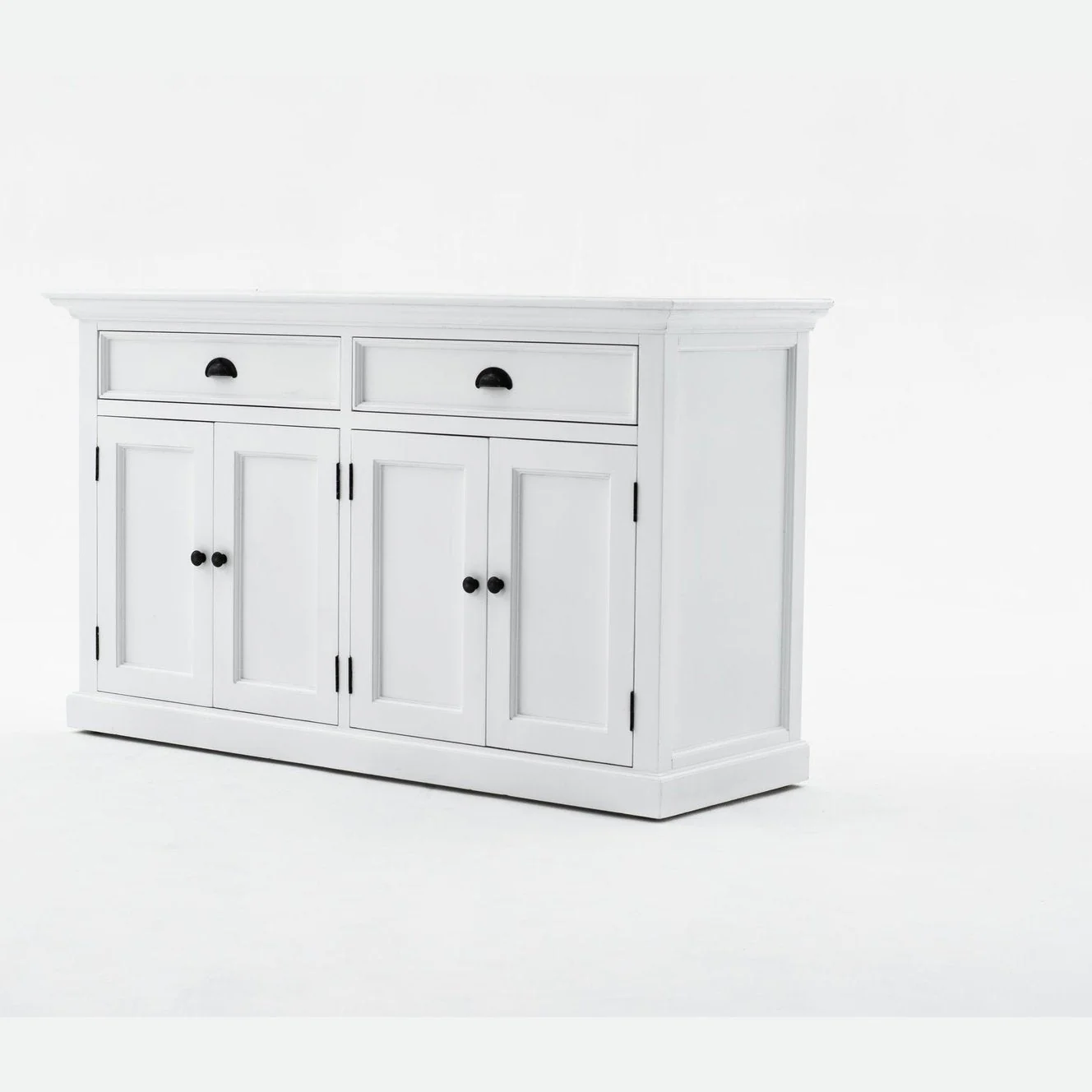 NovaSolo Halifax Buffet Hutch Unit with 6 Shelves White BCA608 - Image 10