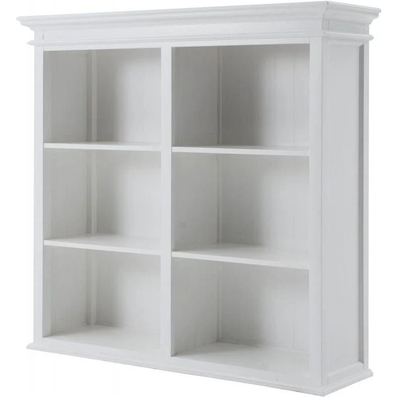 NovaSolo Halifax Buffet Hutch Unit with 6 Shelves White BCA608 - Image 12