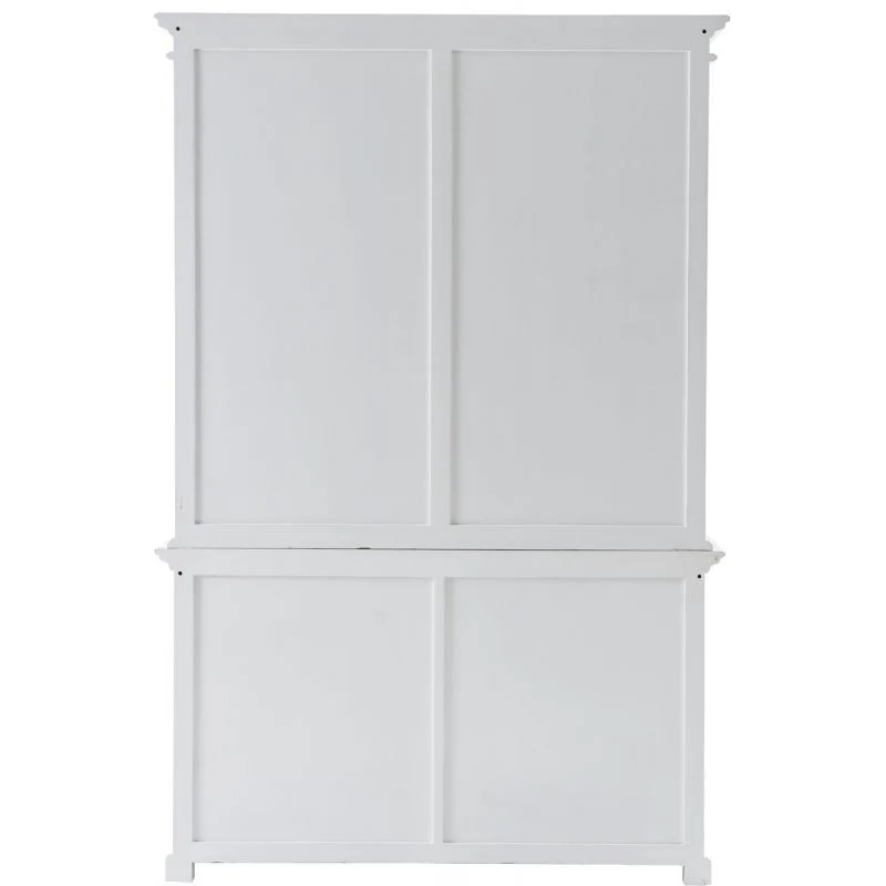 NovaSolo Halifax Buffet Hutch Unit with 6 Shelves White BCA608 - Image 6