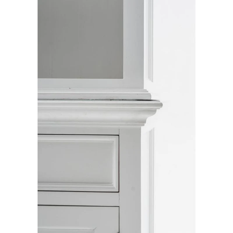 NovaSolo Halifax Buffet Hutch Unit with 6 Shelves White BCA608 - Image 8