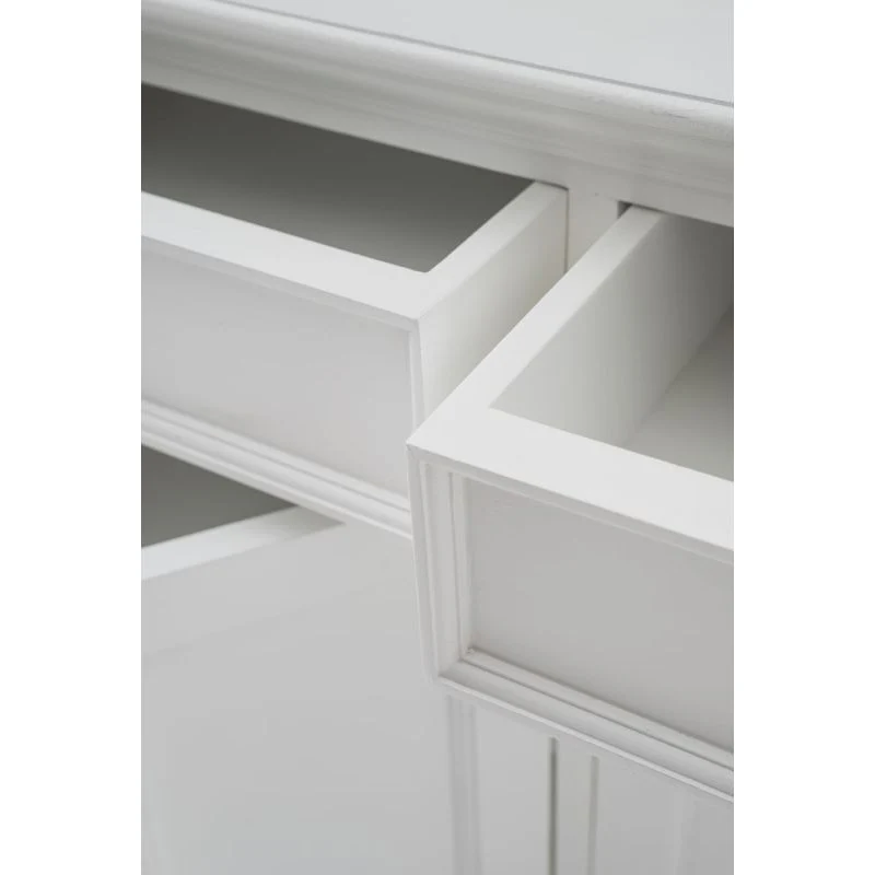 NovaSolo Halifax Buffet Hutch Unit with 6 Shelves White BCA608 - Image 9