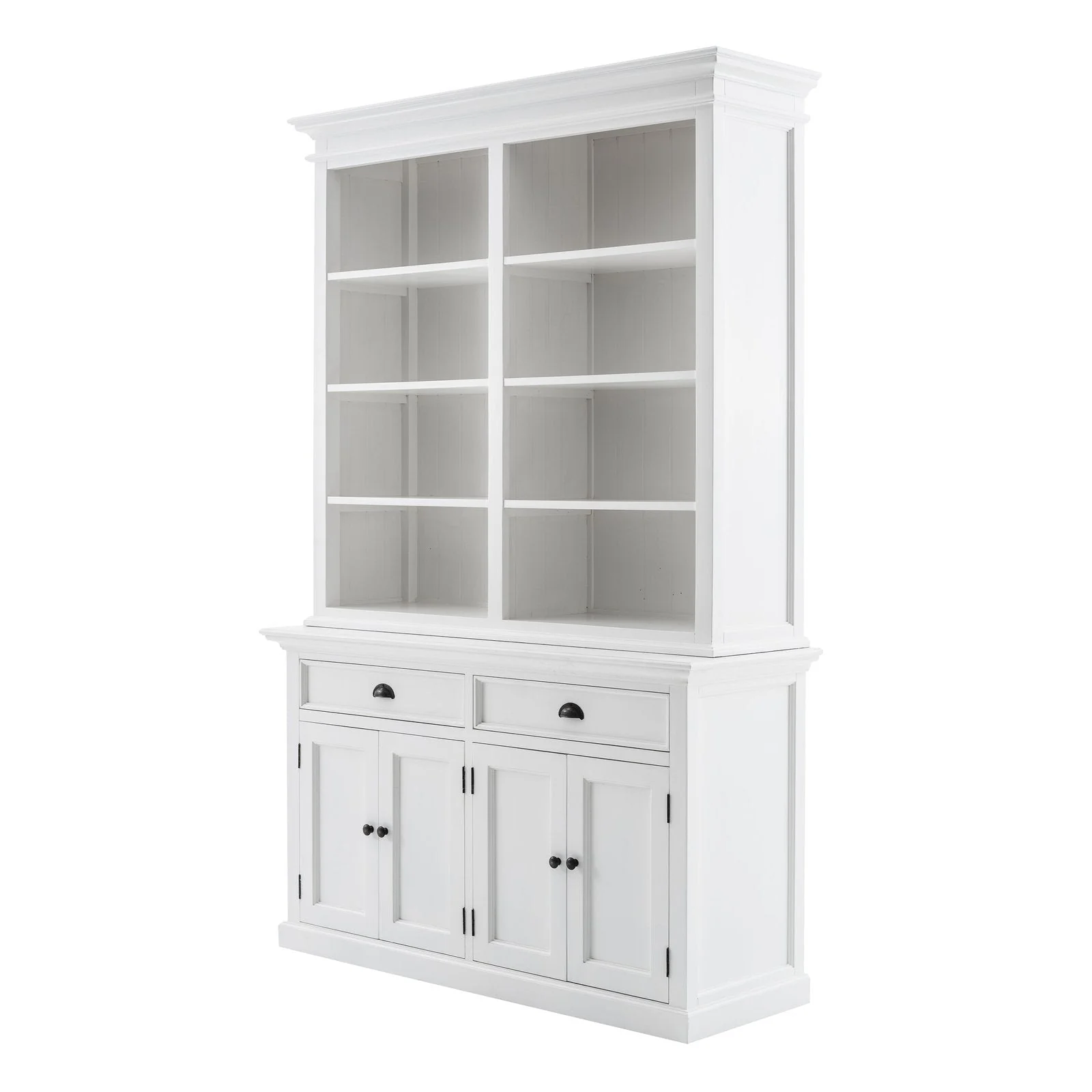 NovaSolo Halifax Buffet Hutch Unit with 8 Shelves White BCA609 - Image 5