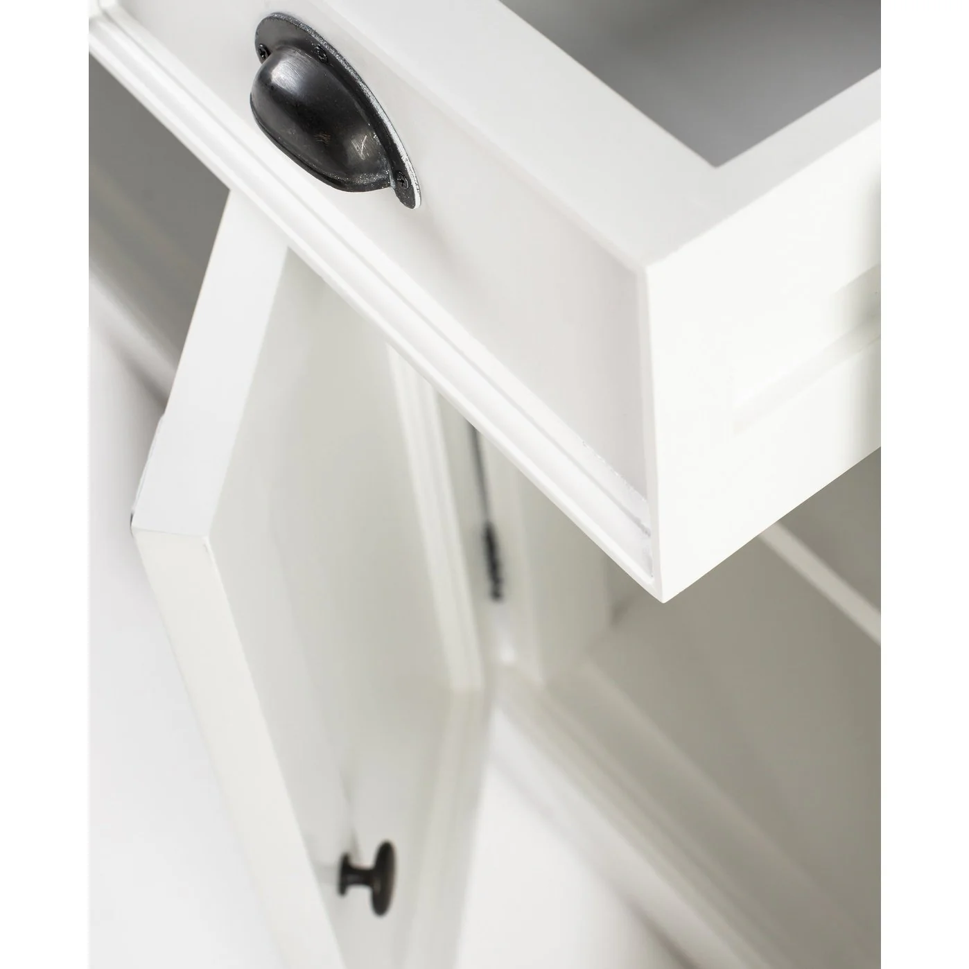 NovaSolo Halifax Contrast Buffet In Classic White & Black B190CT - Image 6