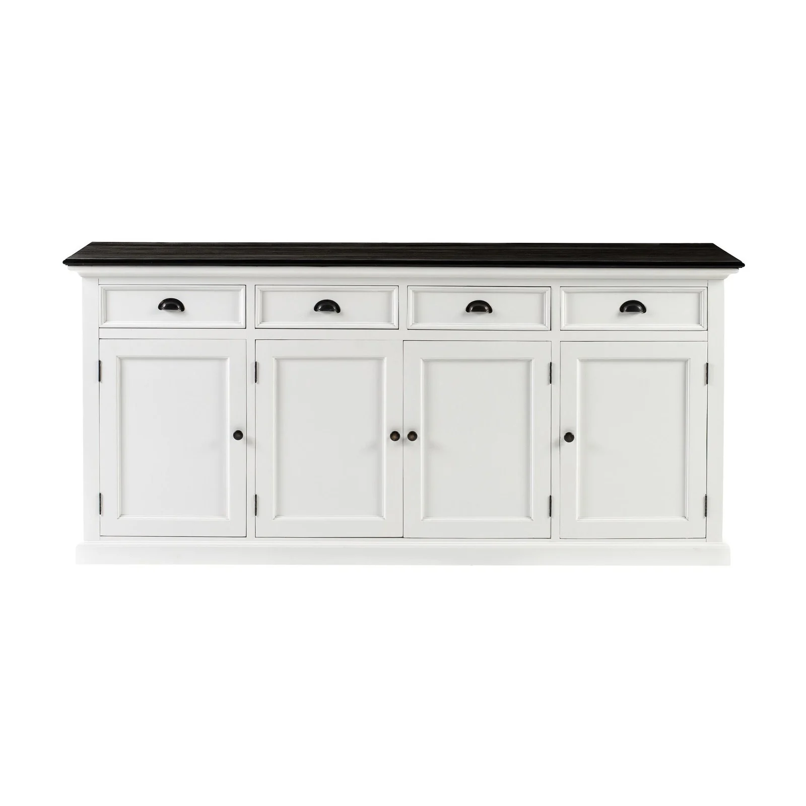 NovaSolo Halifax Contrast Buffet In Classic White & Black B194CT - Image 2