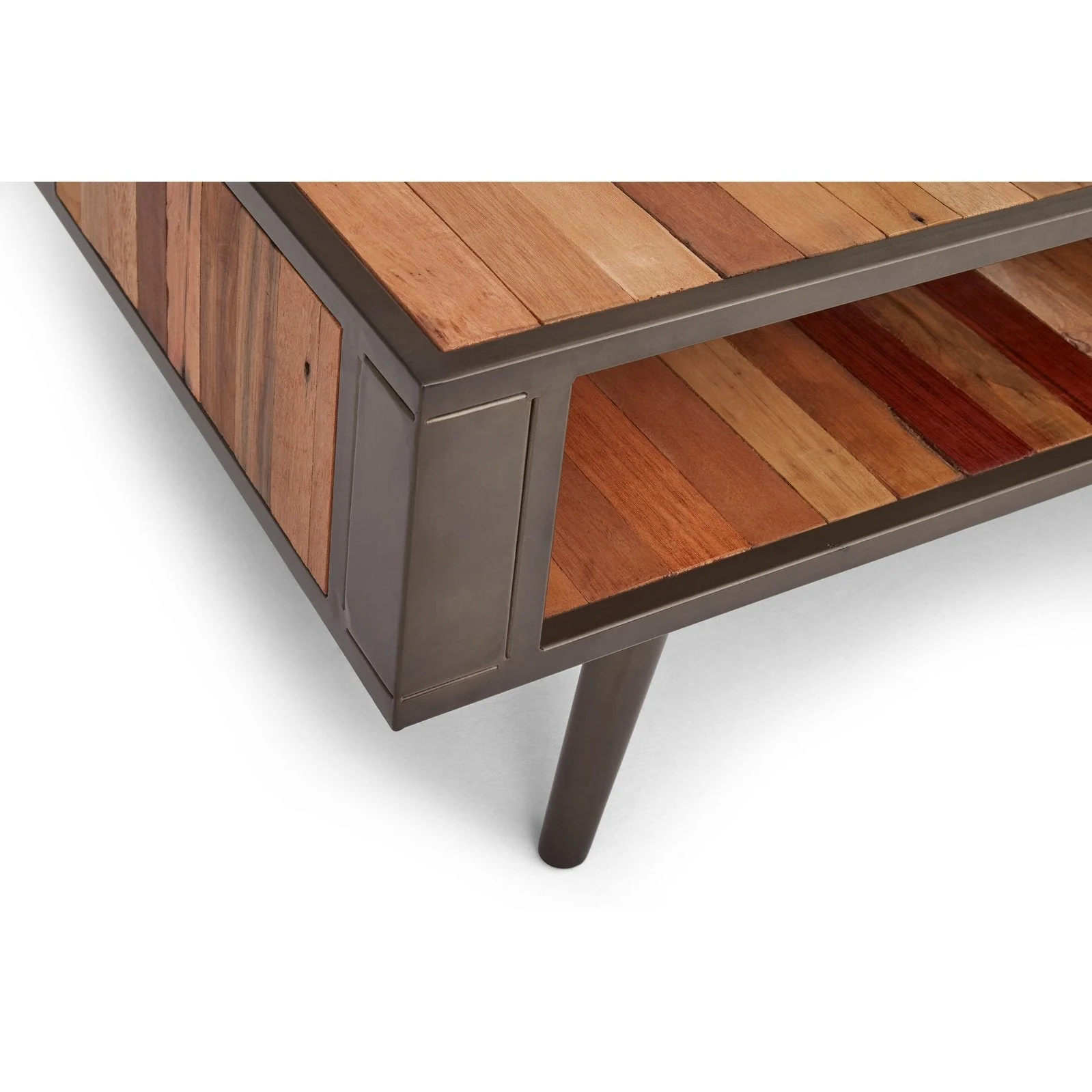NovaSolo Nordic Coffee Table Open Shelf Natural Boat Wood KK NO 20001 - Image 4