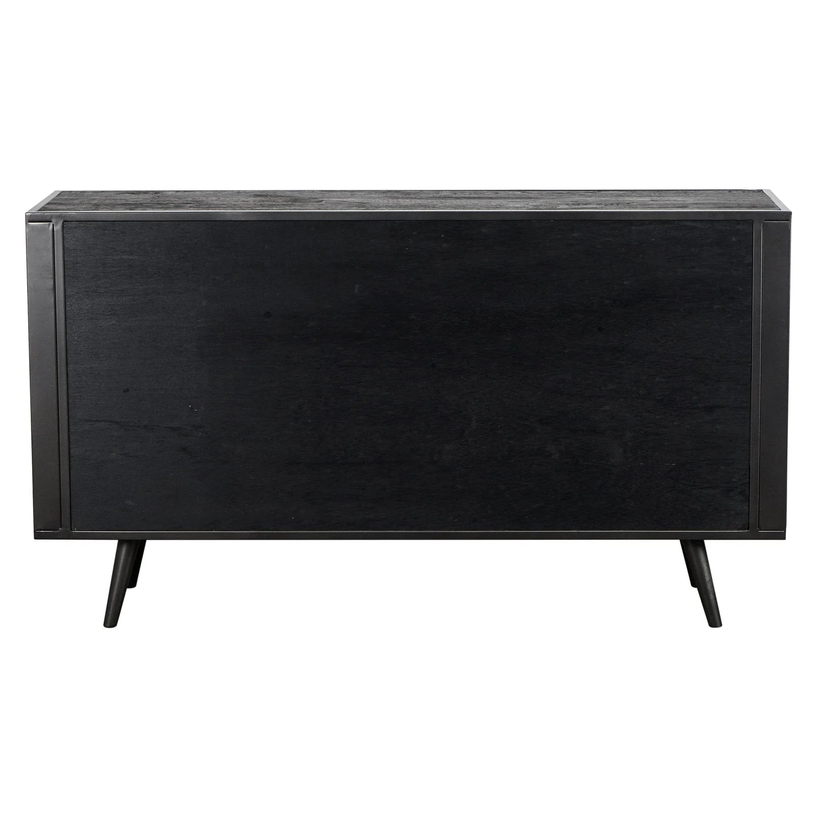 NovaSolo Nordic Mindi Rattan Buffet 2 Doors 3 Drawers 62" Black MD RT 19050 - Image 5