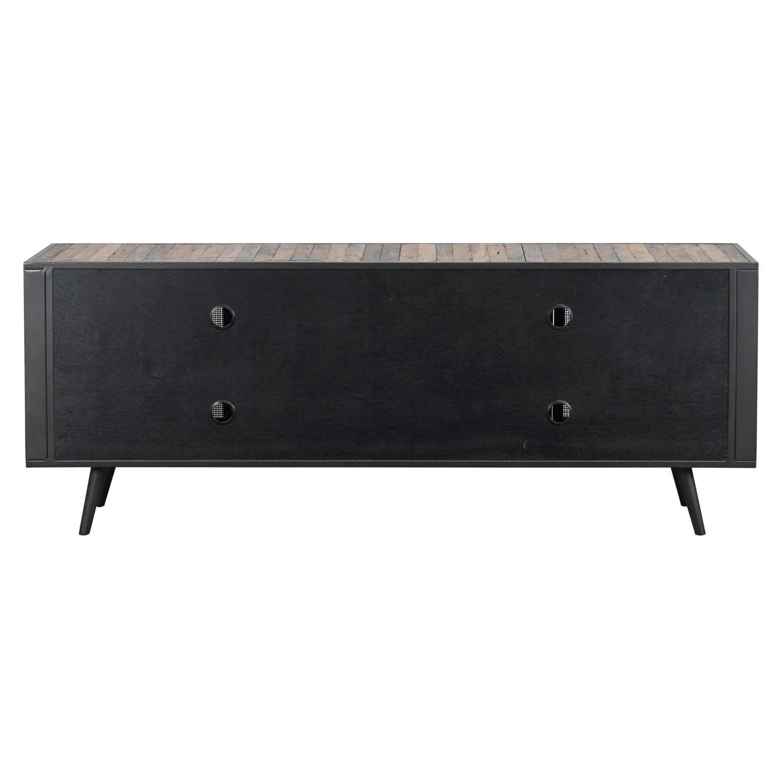 NovaSolo Nordic Rattan TV Dresser 4 Doors Natural Boat Wood BW RT 18050 - Image 6