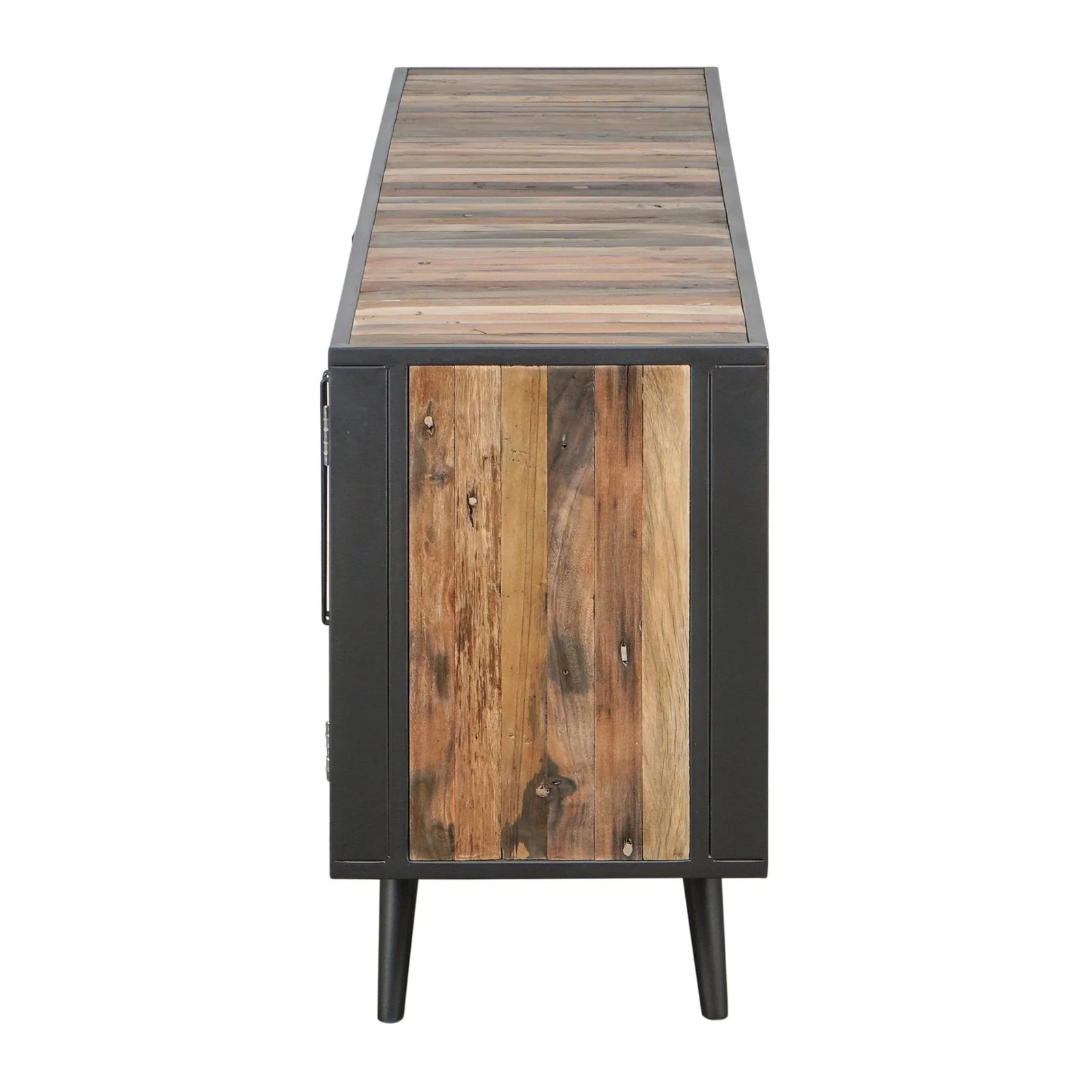 NovaSolo Nordic Rattan TV Dresser 4 Doors Natural Boat Wood BW RT 18050 - Image 7