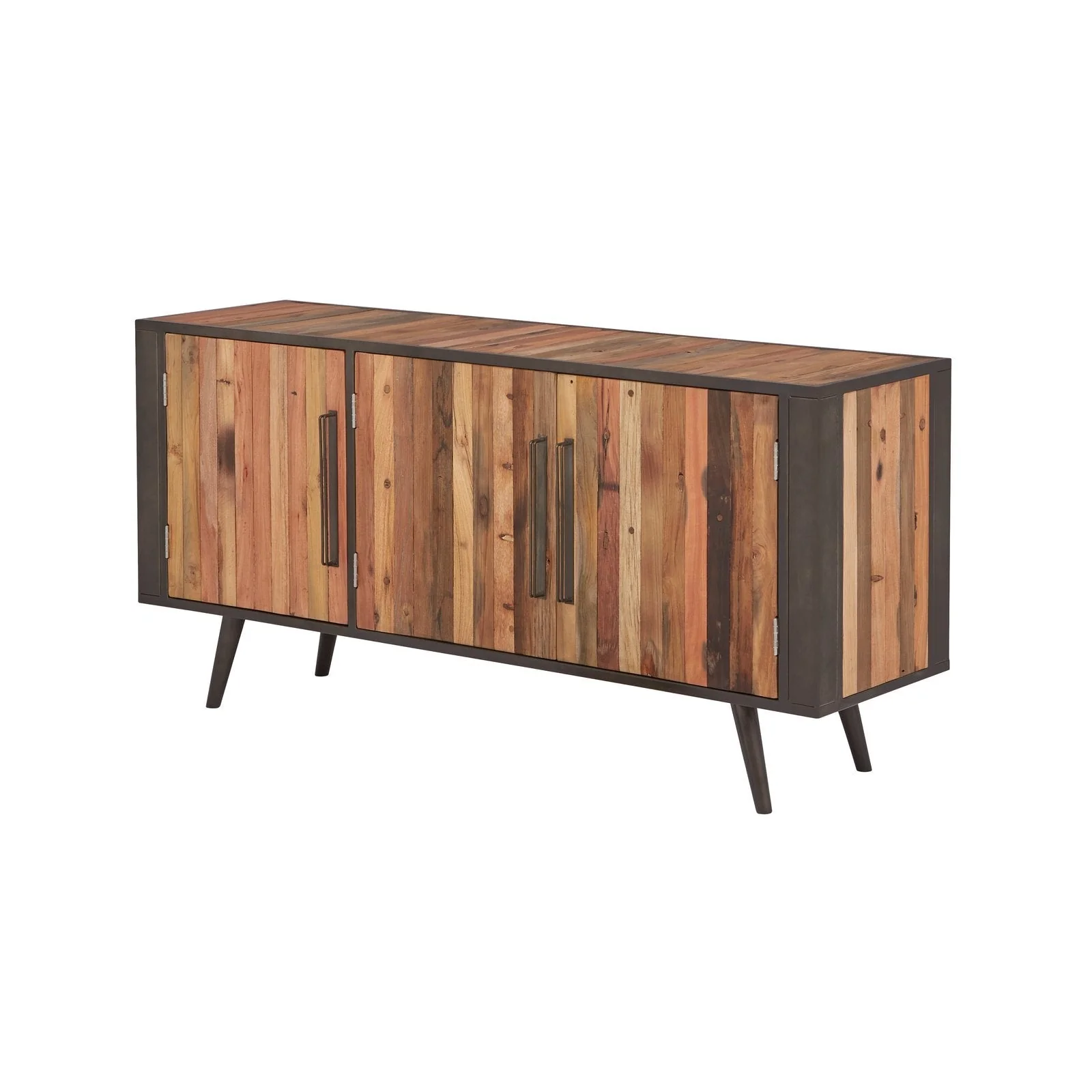 NovaSolo Nordic TV Dresser 3 Doors Natural Boat Wood KK NO 19005 - Image 3