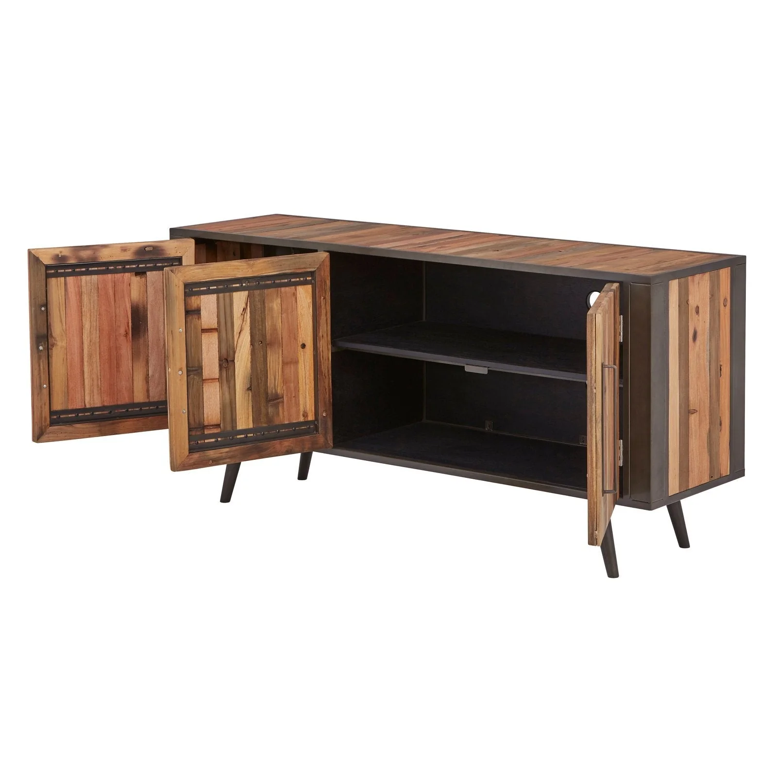 NovaSolo Nordic TV Dresser 3 Doors Natural Boat Wood KK NO 19005 - Image 7