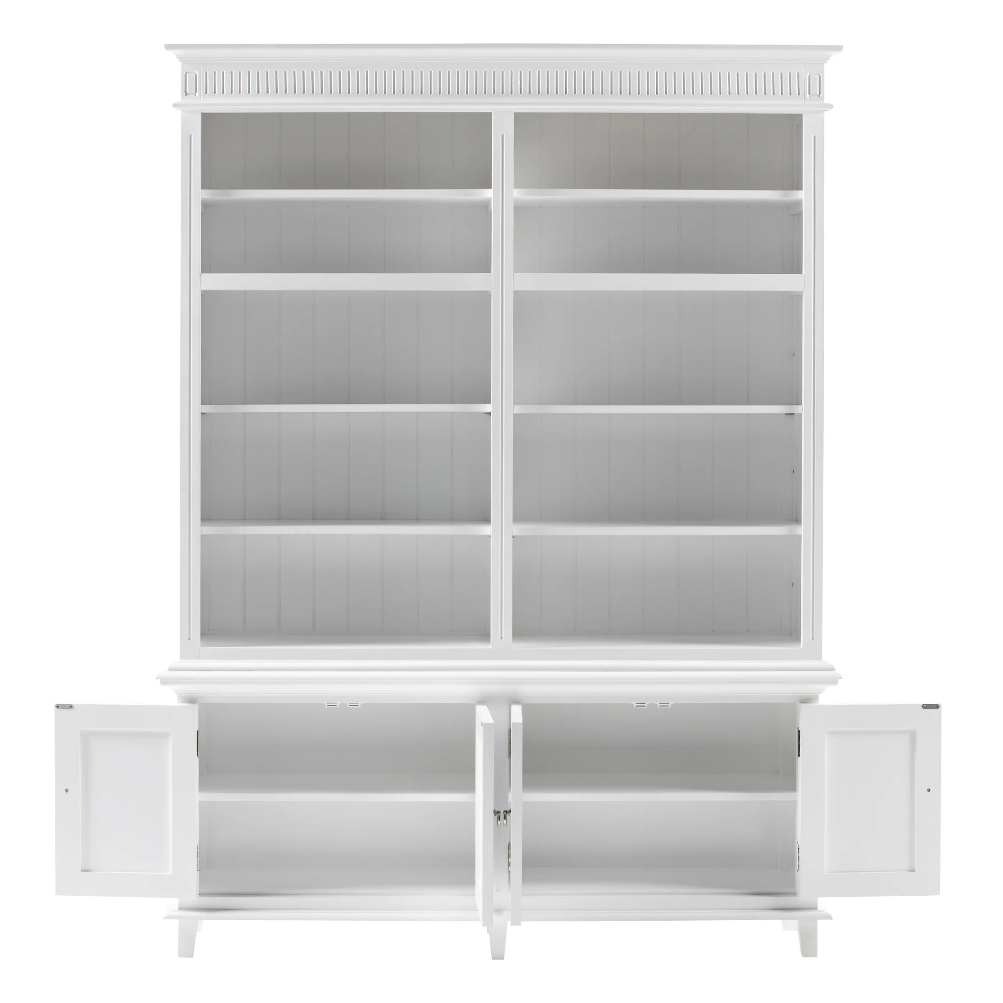NovaSolo Skansen Double-Bay Hutch Unit in Classic White CA643 - Image 2