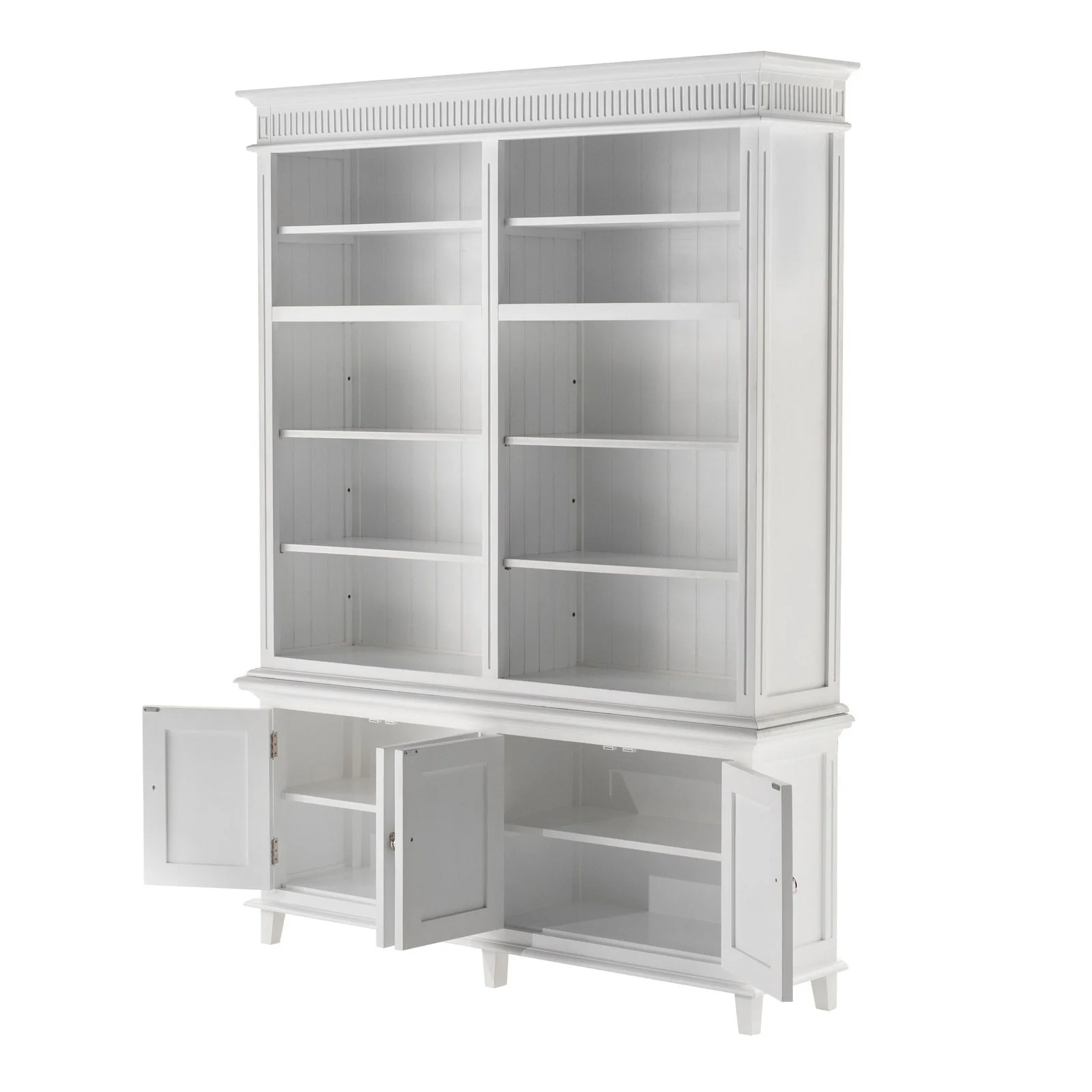 NovaSolo Skansen Double-Bay Hutch Unit in Classic White CA643 - Image 4