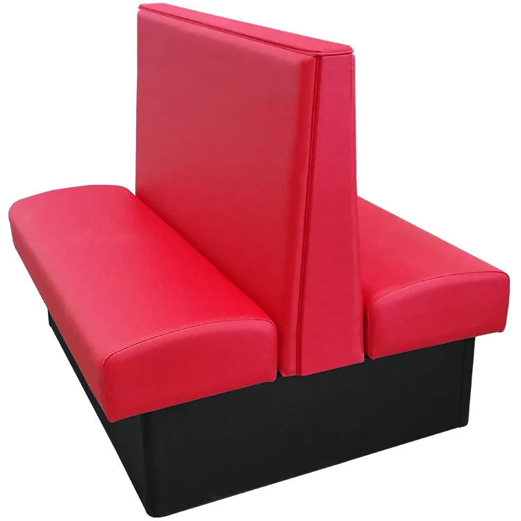 Oak Street Manufacturing Double 30" x 42" Cornell Vinyl/Upholstered Booth - Image 6