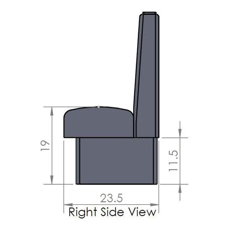 Oak Street Manufacturing Double 60" x 42" Cornell Vinyl/Upholstered Booth - Image 9