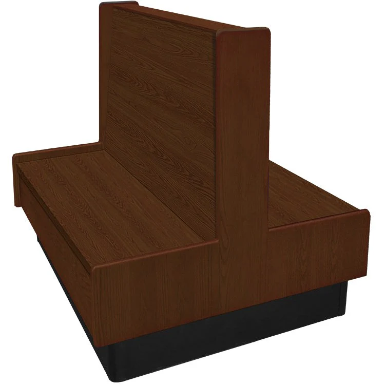Oak Street Manufacturing Double 84" x 42" Aristocrat Wood Frame Booth