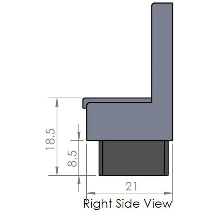 Oak Street Manufacturing Single 30" x 42" Aristocrat Wood Frame Booth - Image 13