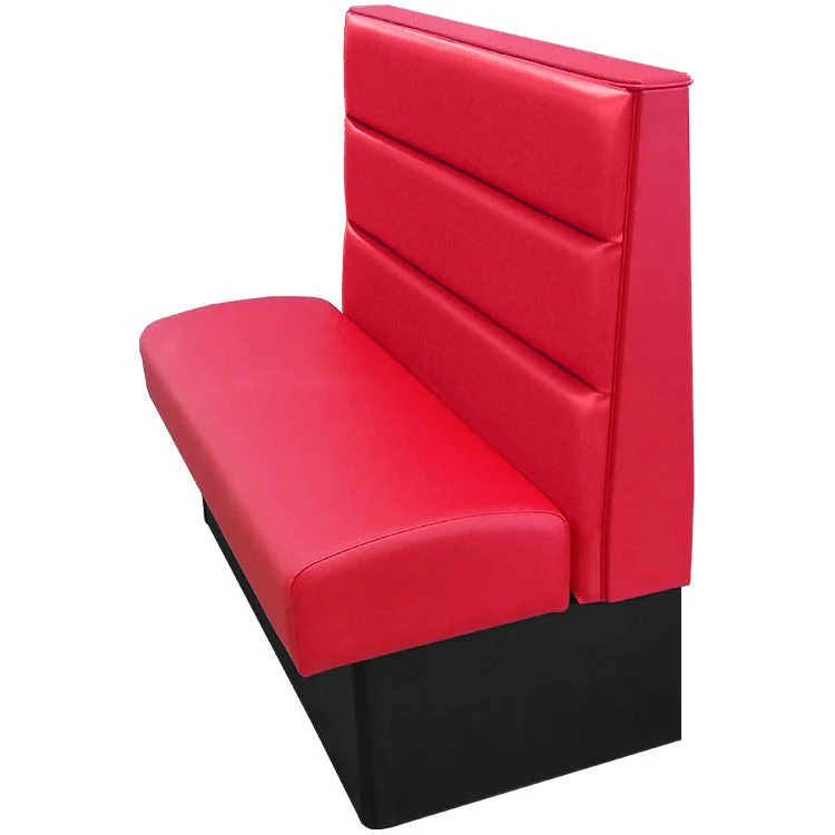 Oak Street Manufacturing Single 48" x 42" Luther Vinyl/Upholstered Booth - Image 6