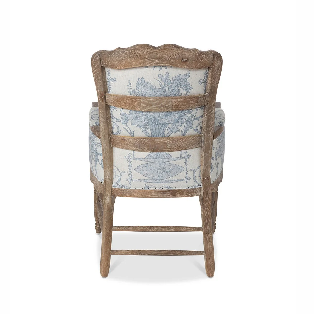 Park Hill Collection Country French Quarter Blue Provincial Fireside Chair EFS90247 - Image 4