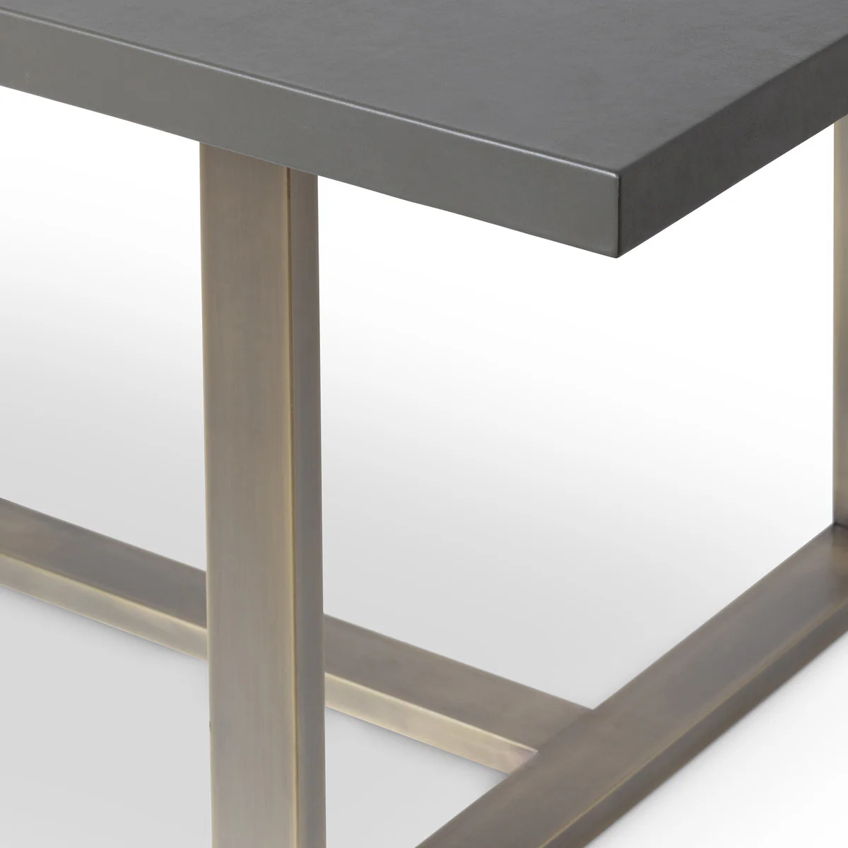 Park Hill Collection Dalton Leather Top Dining Table EFT26320 - Image 3
