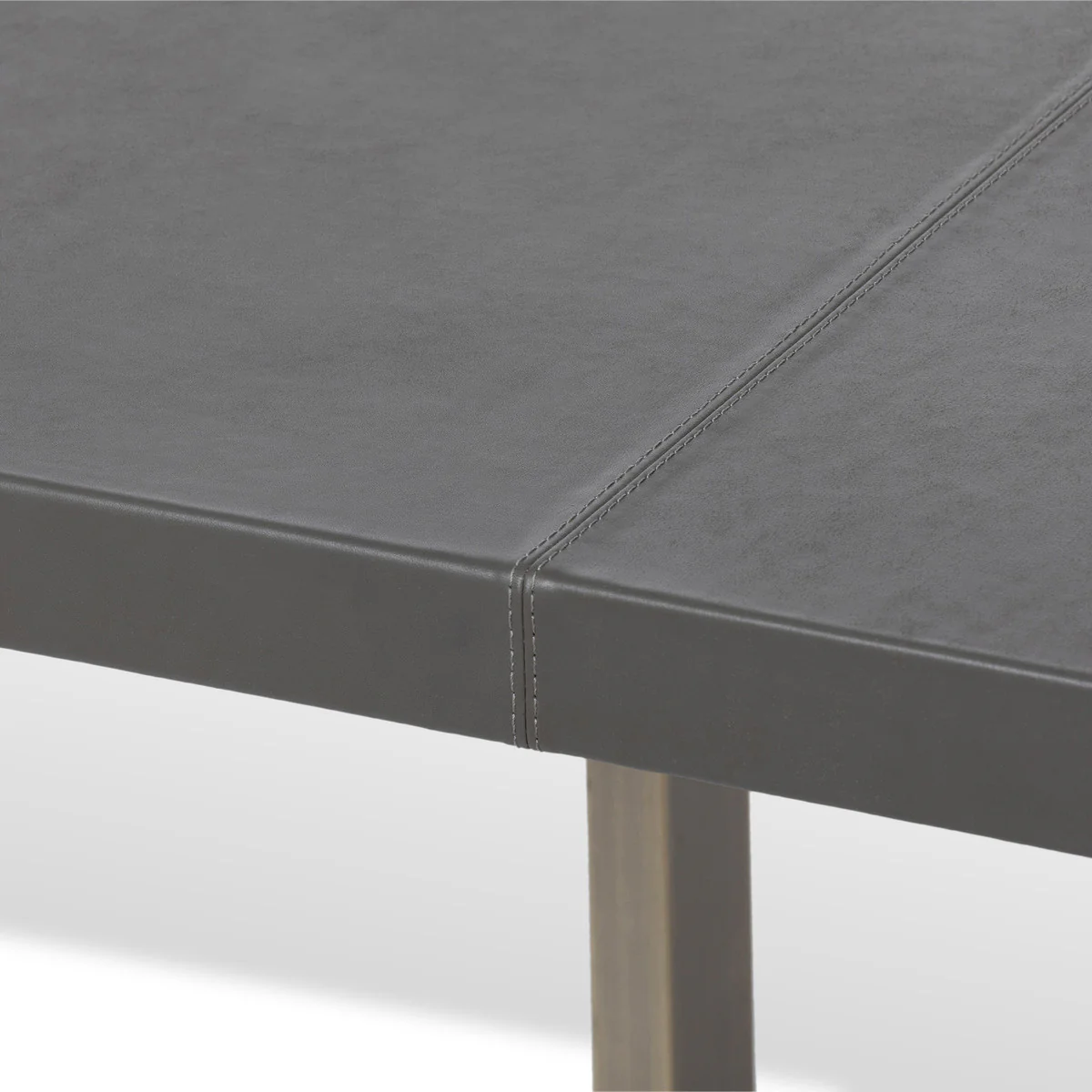 Park Hill Collection Dalton Leather Top Dining Table EFT26320 - Image 4