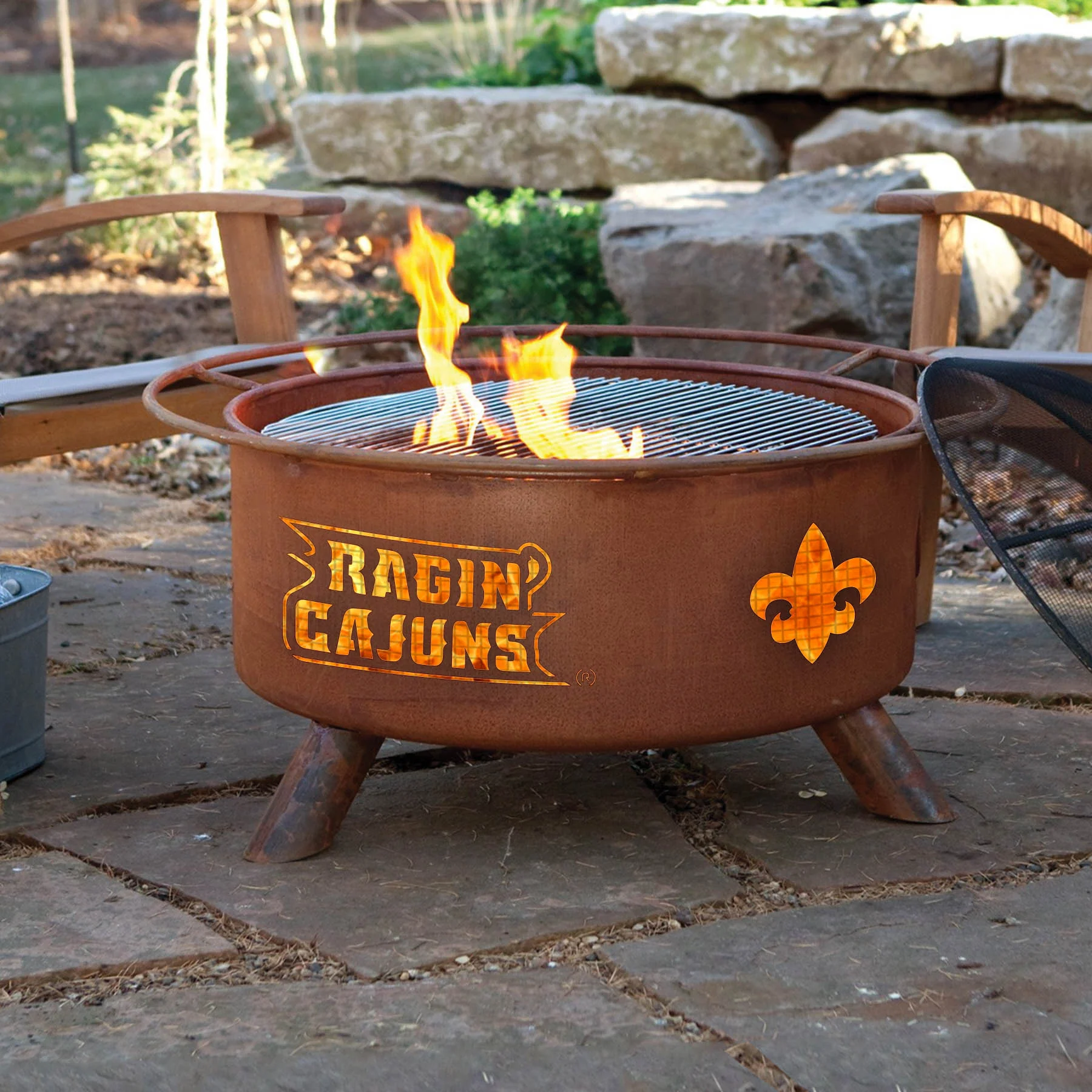 Patina Products University of Louisiana, Lafayette Fire Pit F483