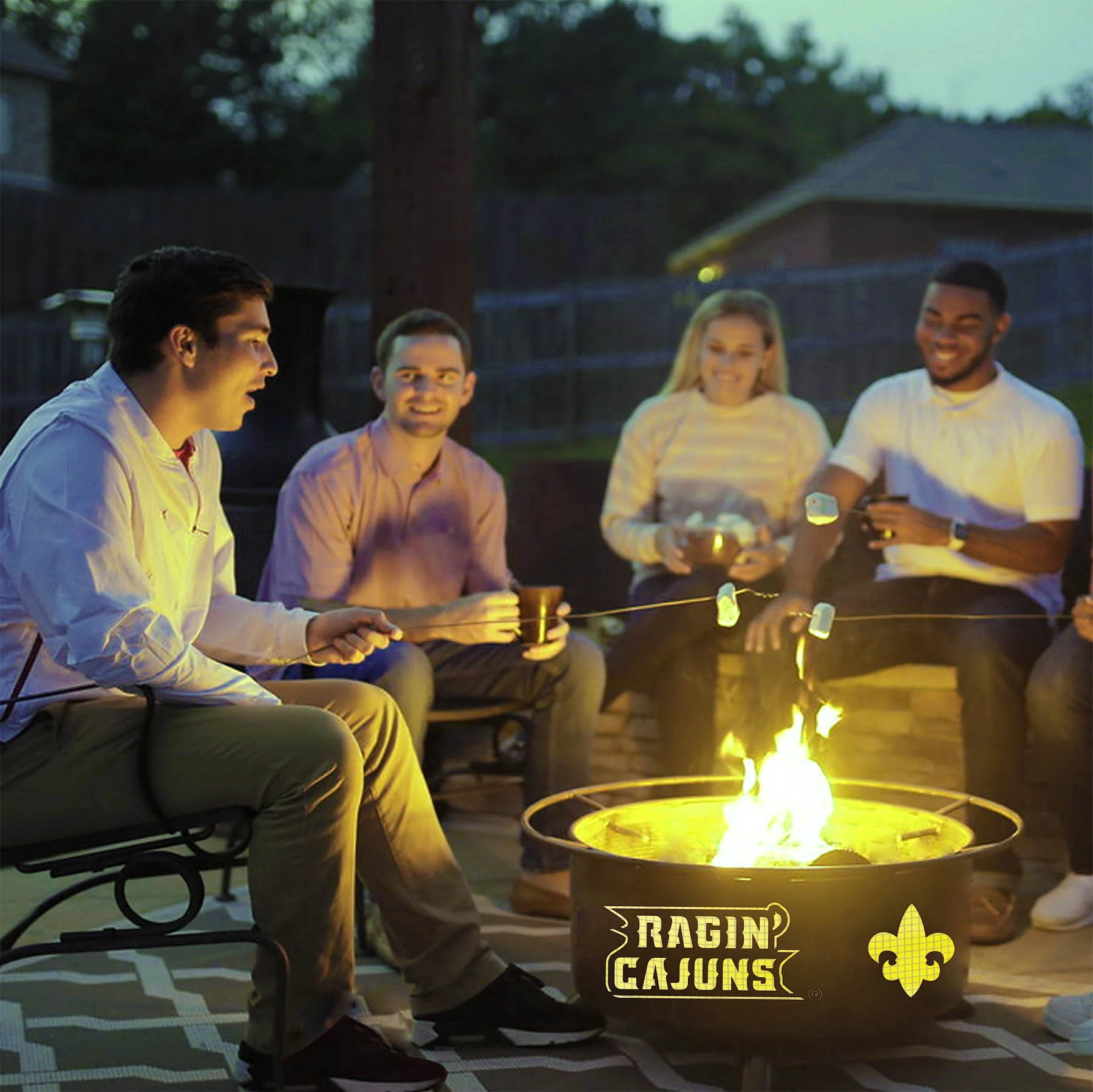Patina Products University of Louisiana, Lafayette Fire Pit F483 - Image 4