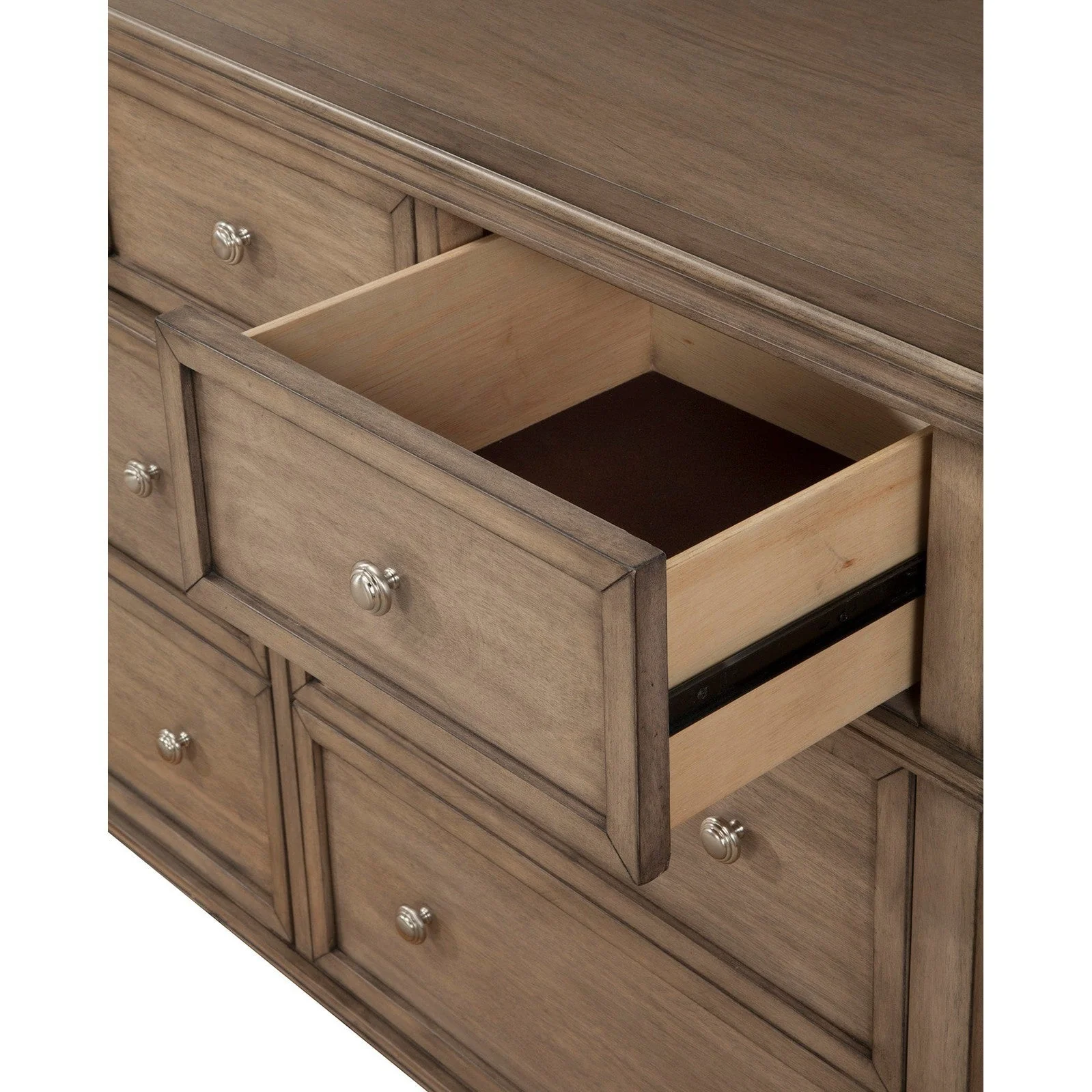Alpine Furniture Potter 7 Drawer Dresser, French Truffle 1055-03 - Image 3