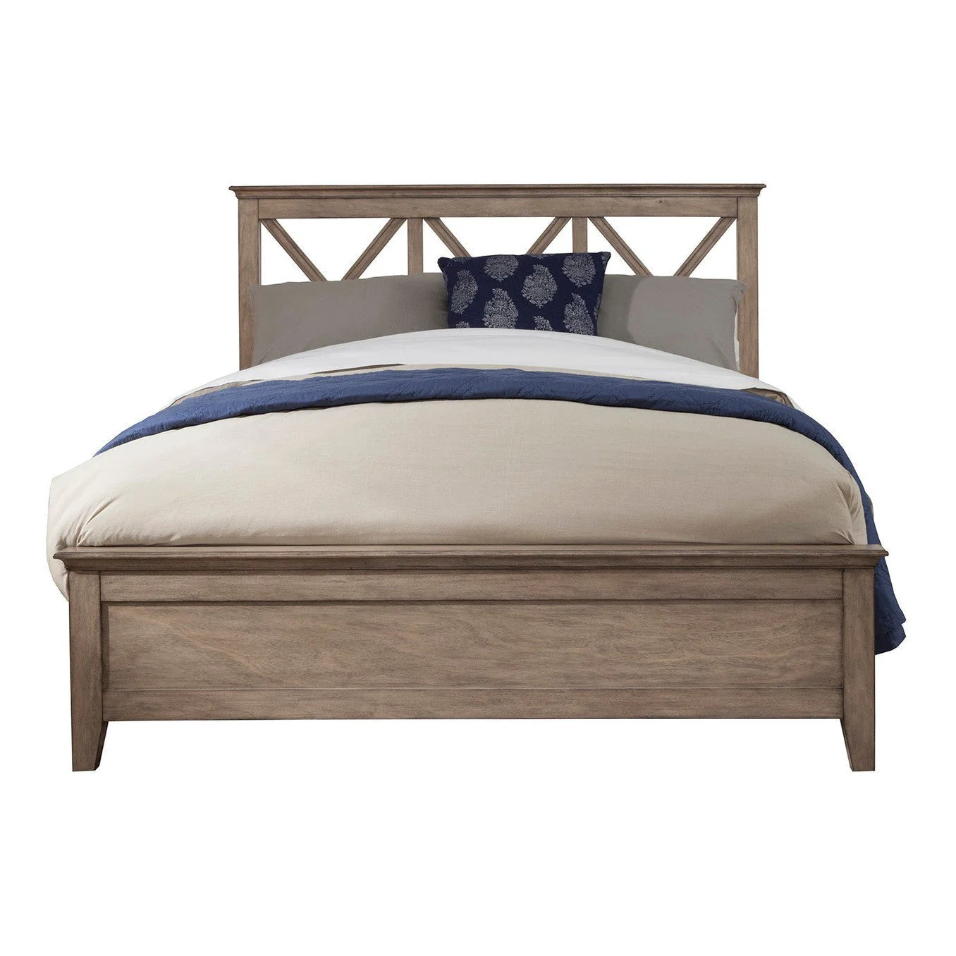 Alpine Furniture Potter Queen Panel Bed, French Truffle 1055-01Q - Image 3