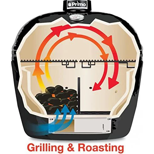 Primo Oval Ceramic Kamado Grill with Stainless Steel Grates - PGCXLH - Image 19