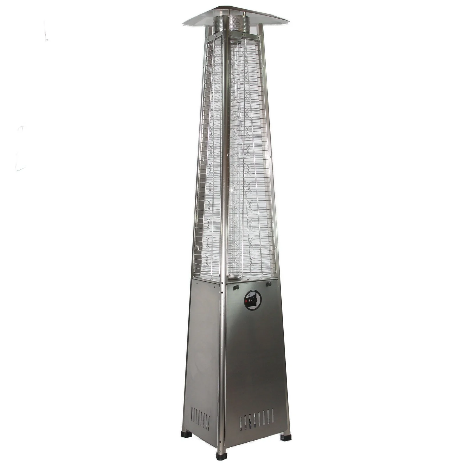 RADtec 93" Pyramid Flame Natural Gas Patio Heater - Stainless Steel Finish - Image 2