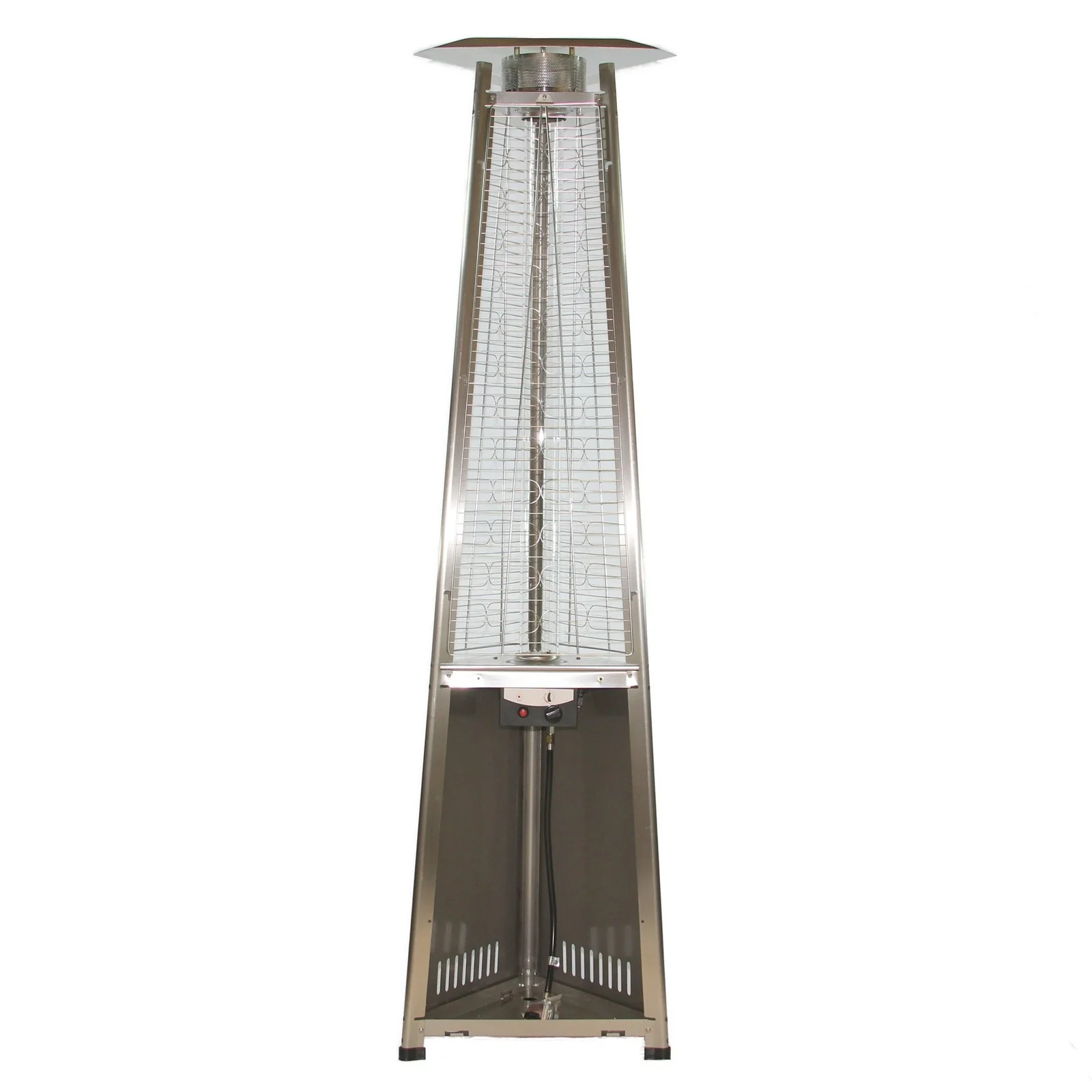 RADtec 93" Pyramid Flame Natural Gas Patio Heater - Stainless Steel Finish - Image 3