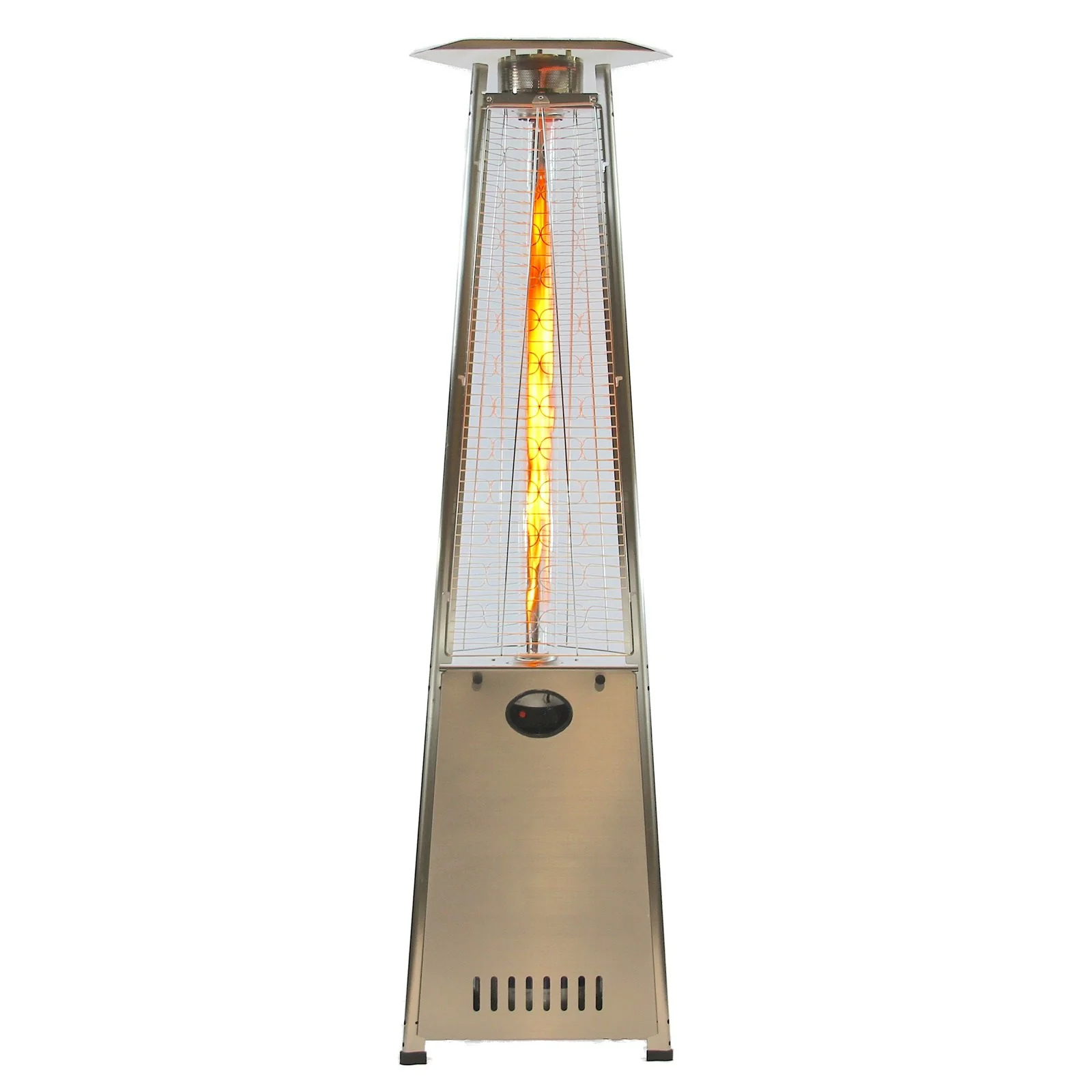 RADtec 93" Pyramid Flame Natural Gas Patio Heater - Stainless Steel Finish - Image 8