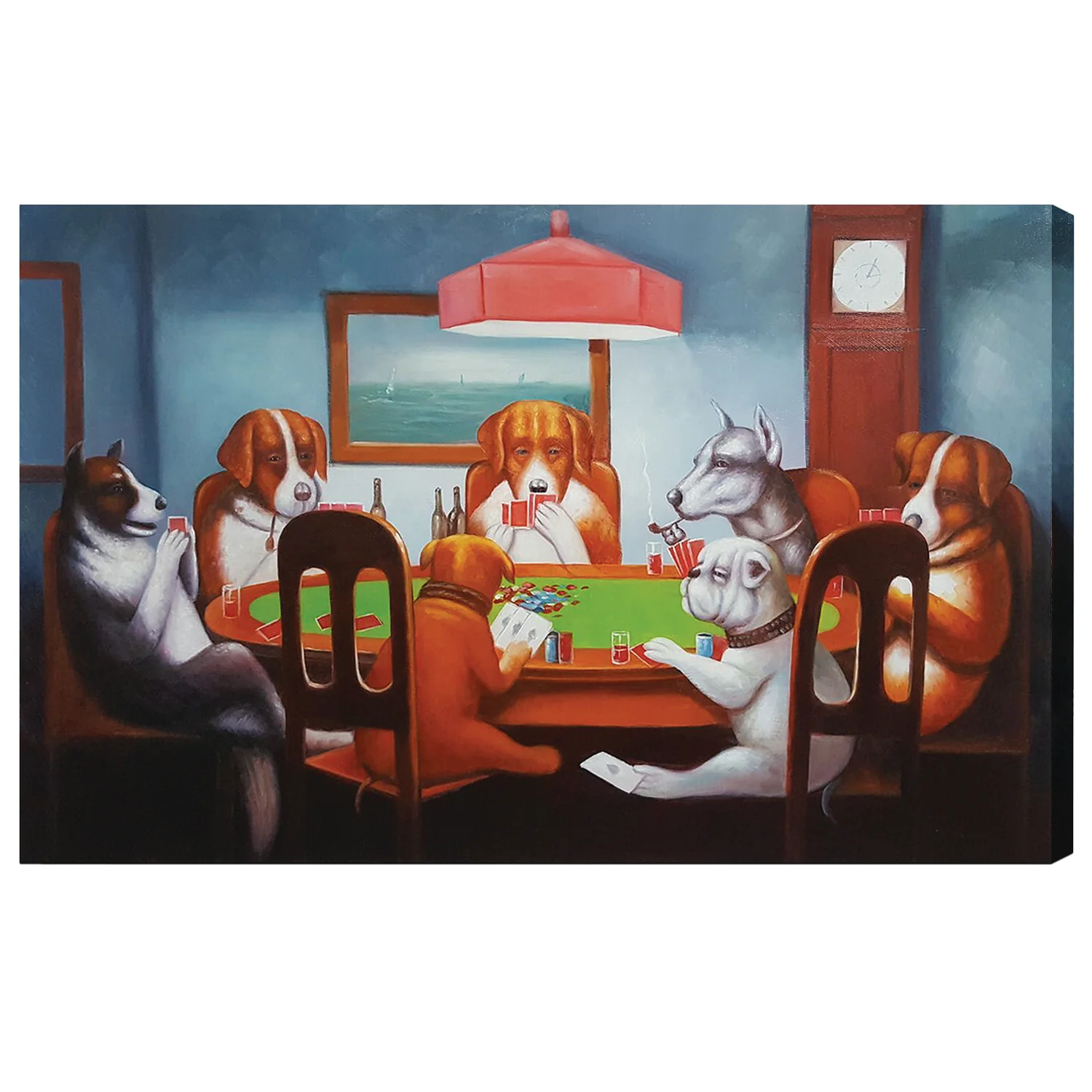 RAM Game Room Oil Painting On Canvas - Friend In Need OP10