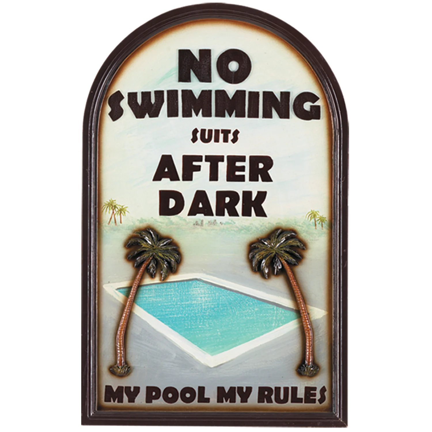 RAM Outdoor Décor No Swimming Suits ODR639
