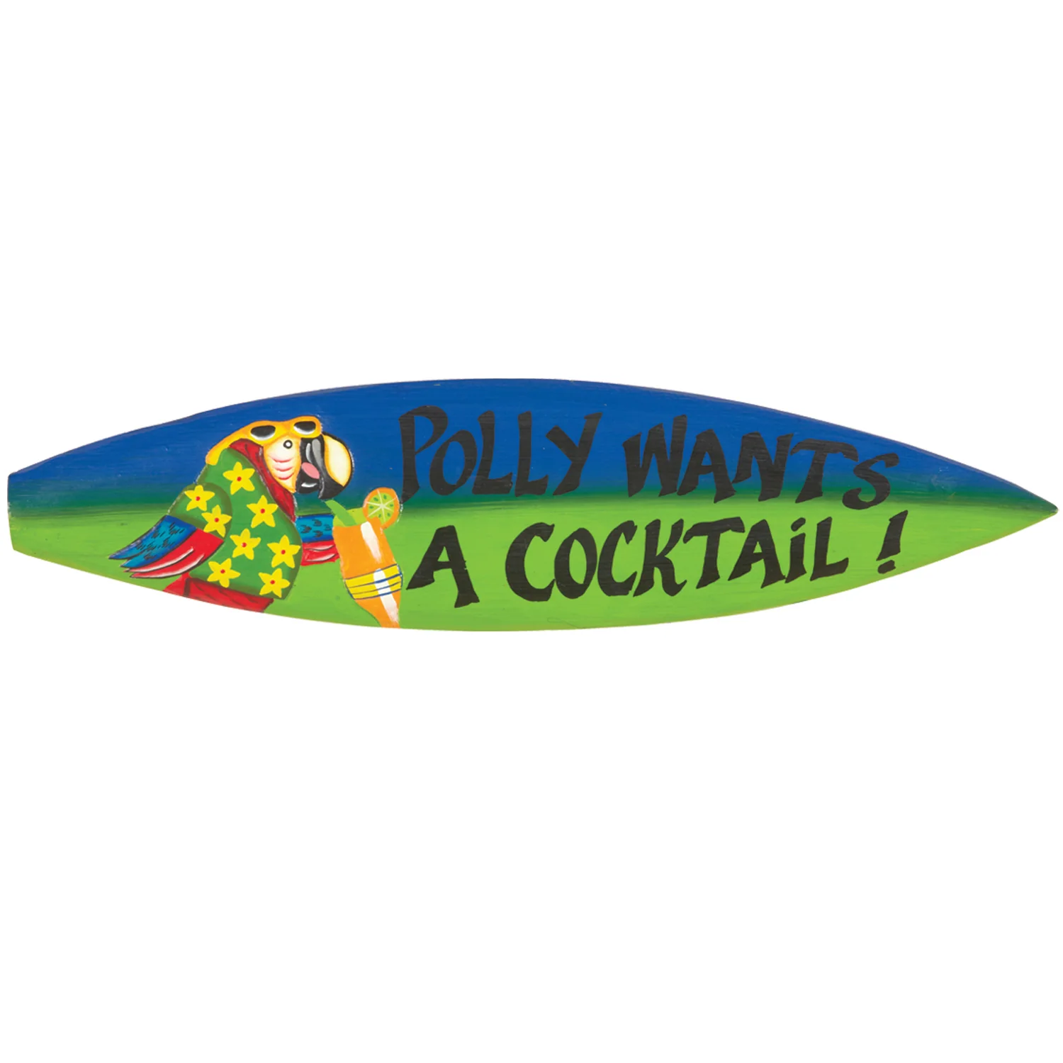 RAM Outdoor Décor Polly Wants A Cocktail Surfboard ODR708